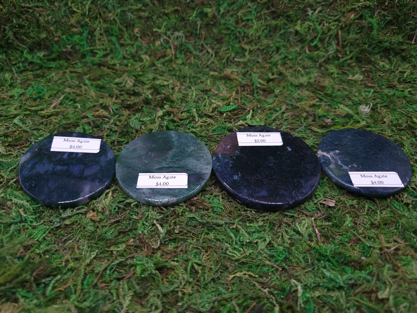 Moss Agate Coins