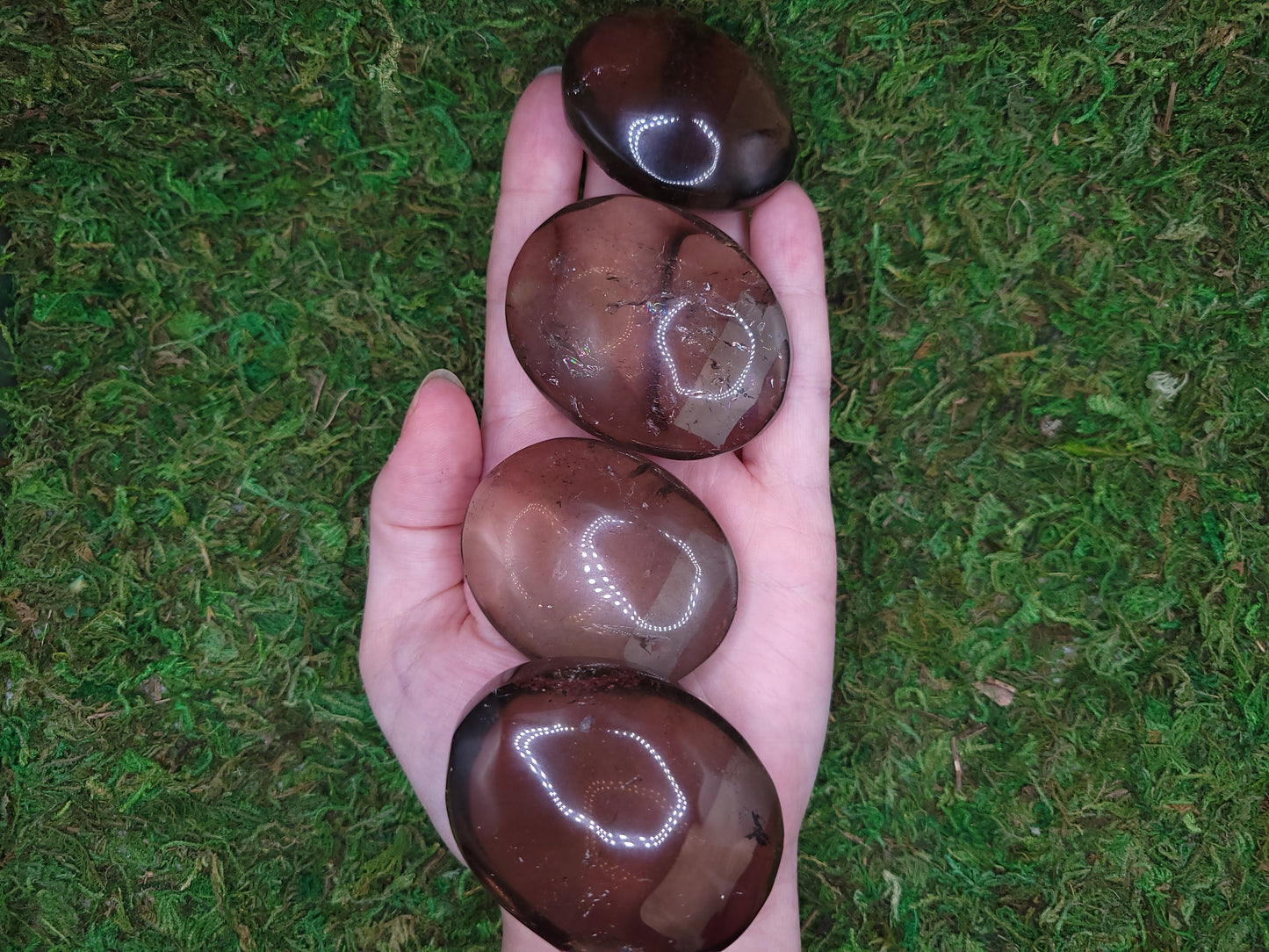 Smoky Quartz Palm Stones