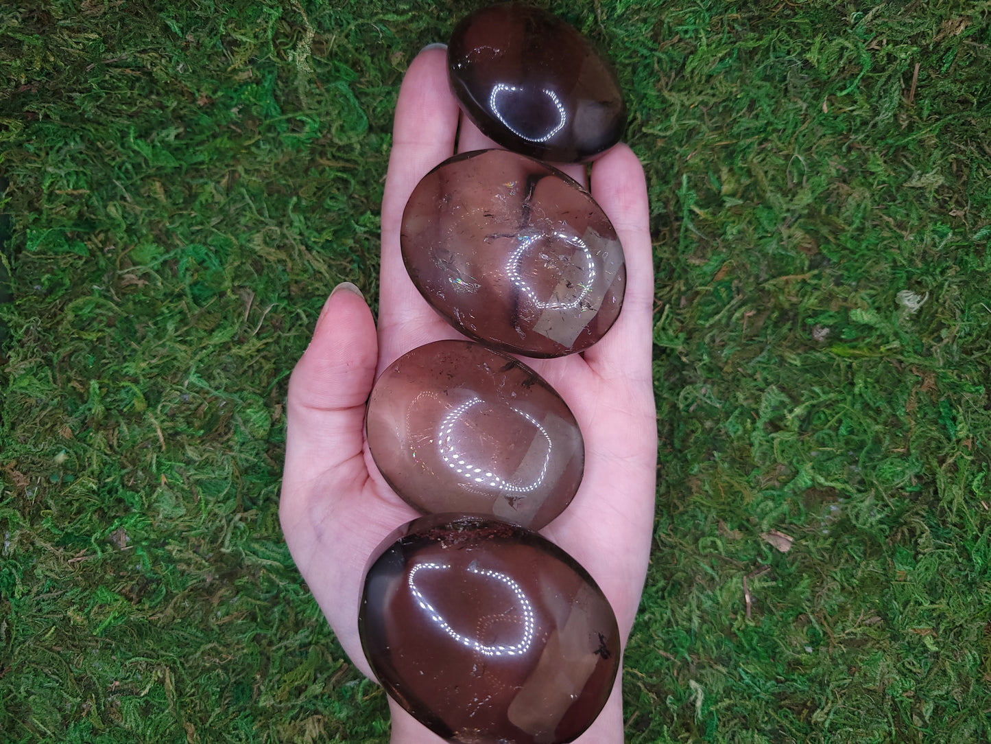 Smoky Quartz Palm Stones