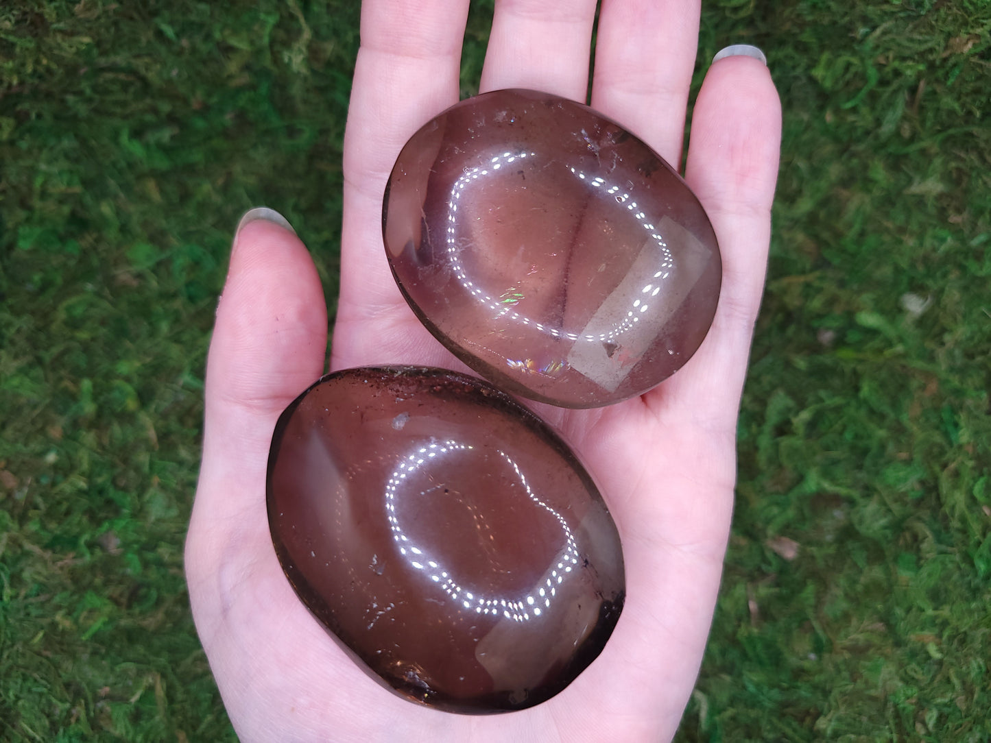 Smoky Quartz Palm Stones