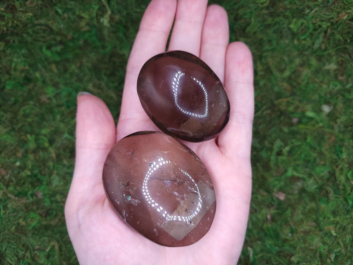 Smoky Quartz Palm Stones