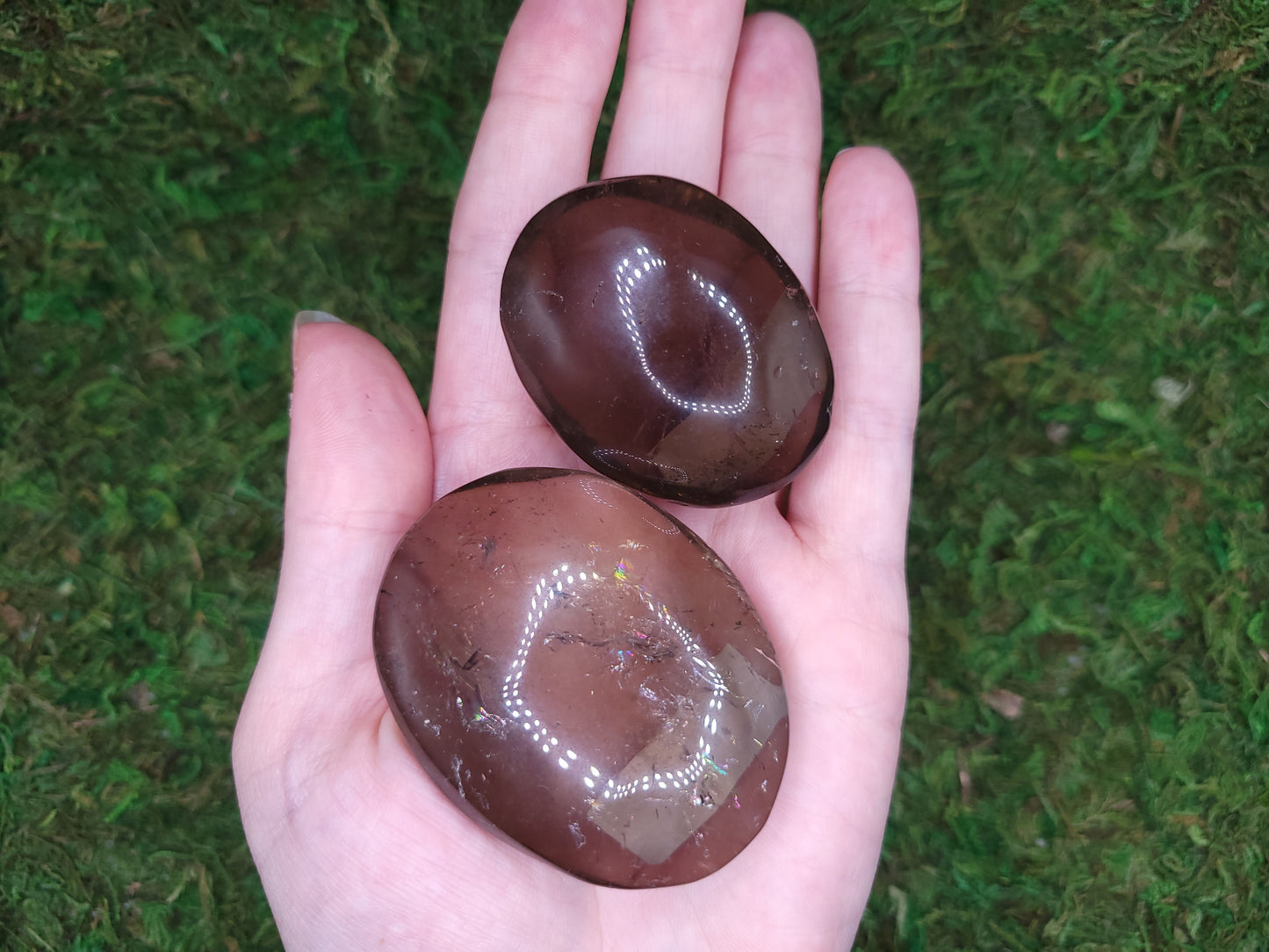 Smoky Quartz Palm Stones
