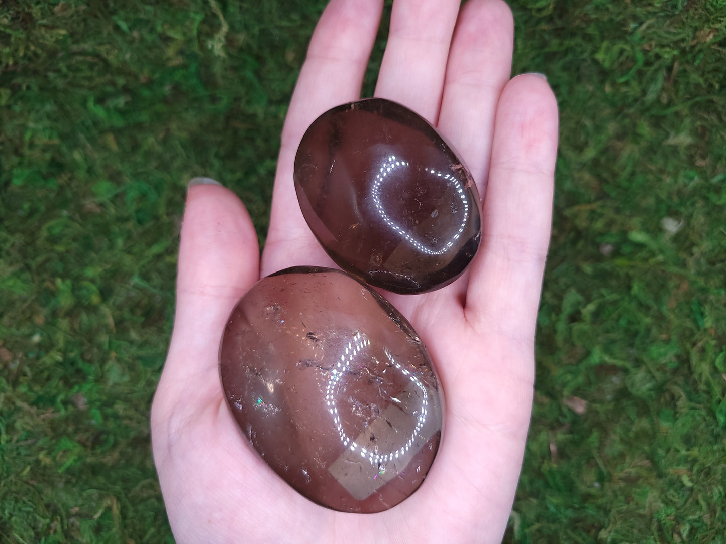 Smoky Quartz Palm Stones