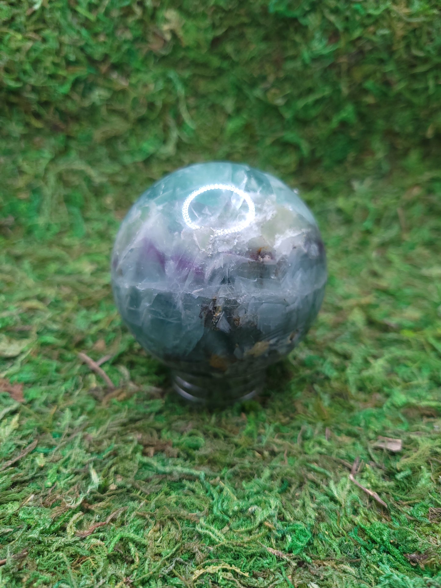 Feather Fluorite Sphere