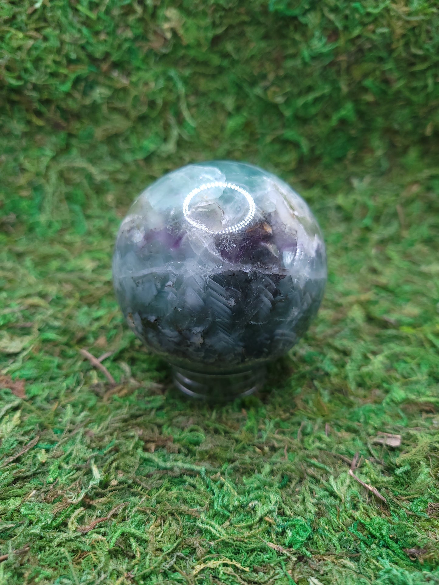 Feather Fluorite Sphere