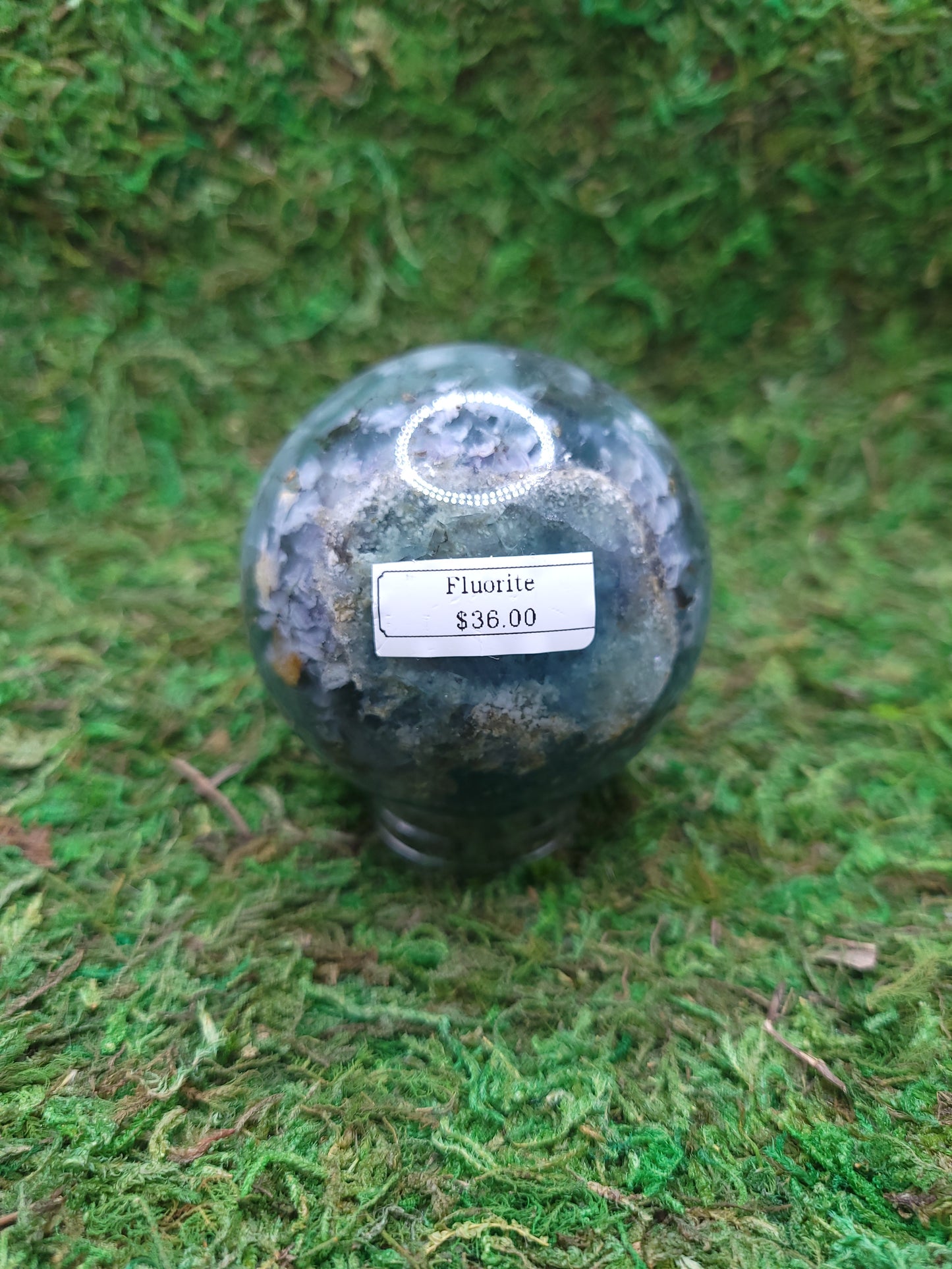 Feather Fluorite Sphere