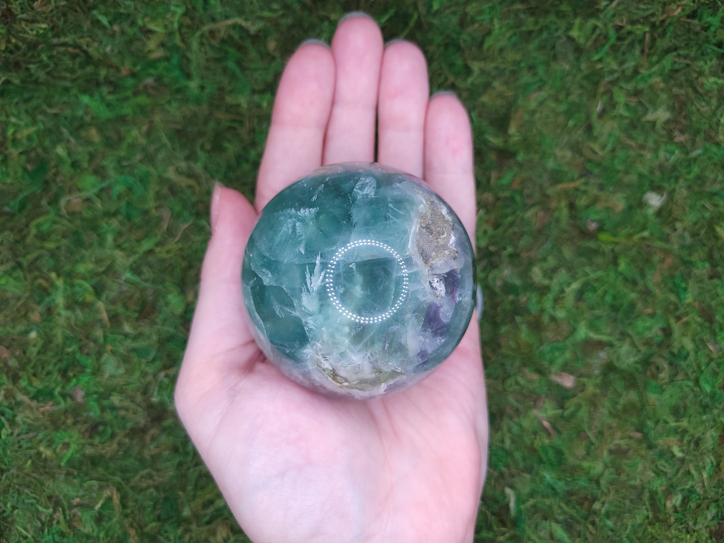Feather Fluorite Sphere