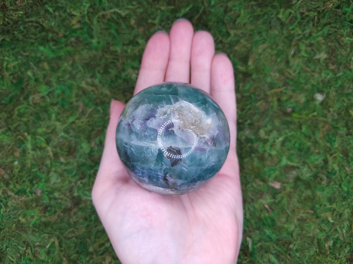Feather Fluorite Sphere