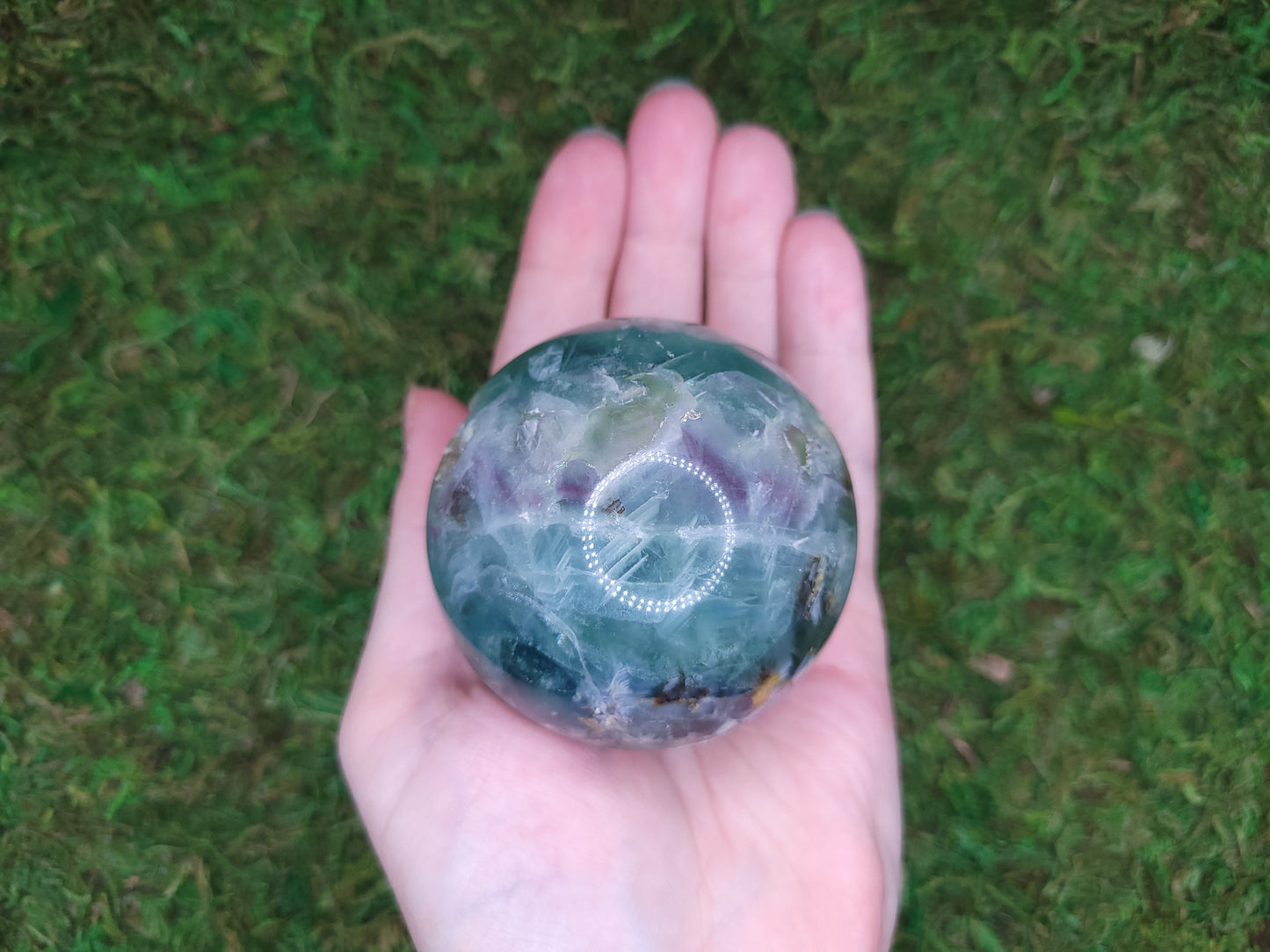 Feather Fluorite Sphere