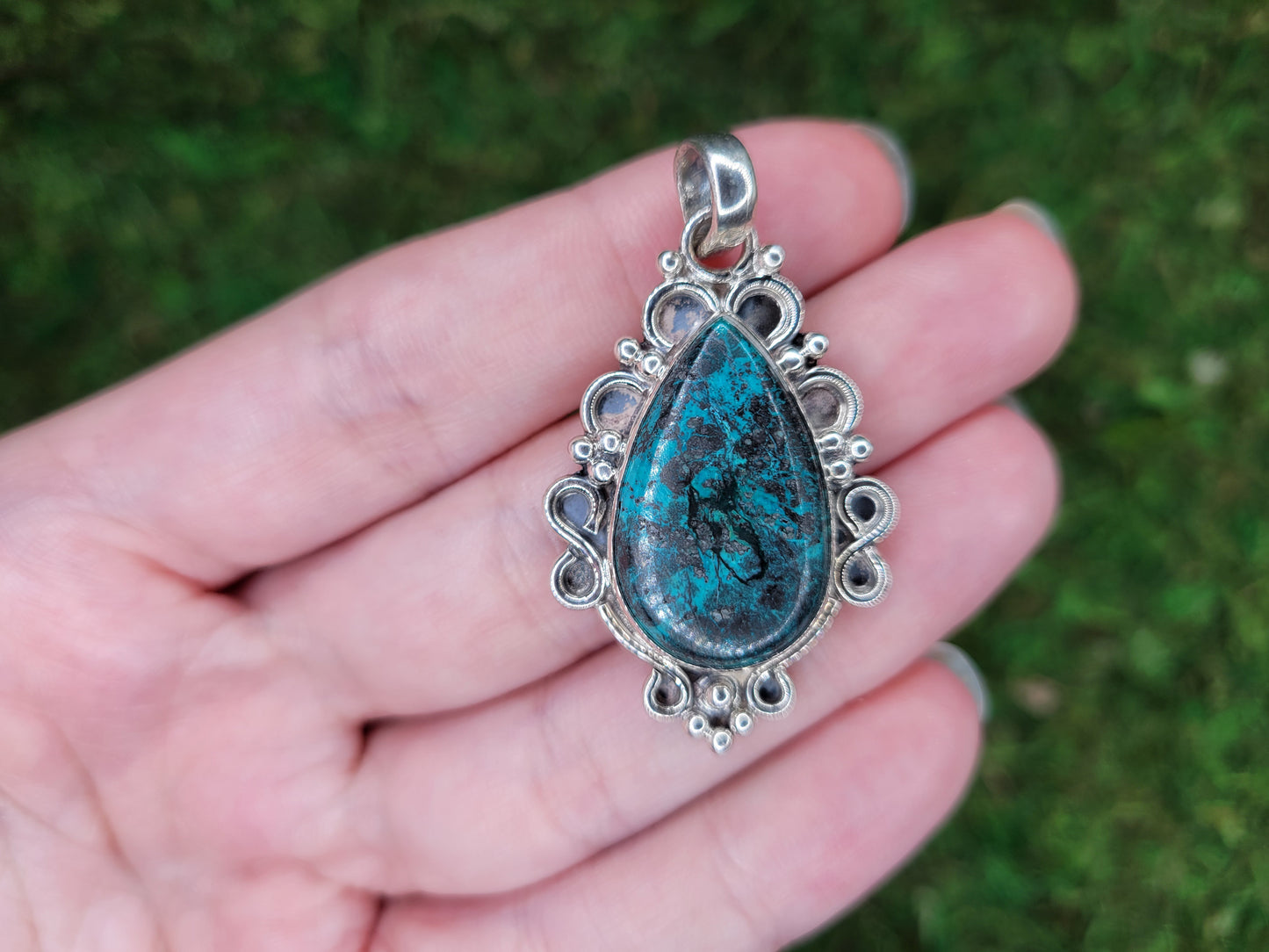 Shattuckite Pendant