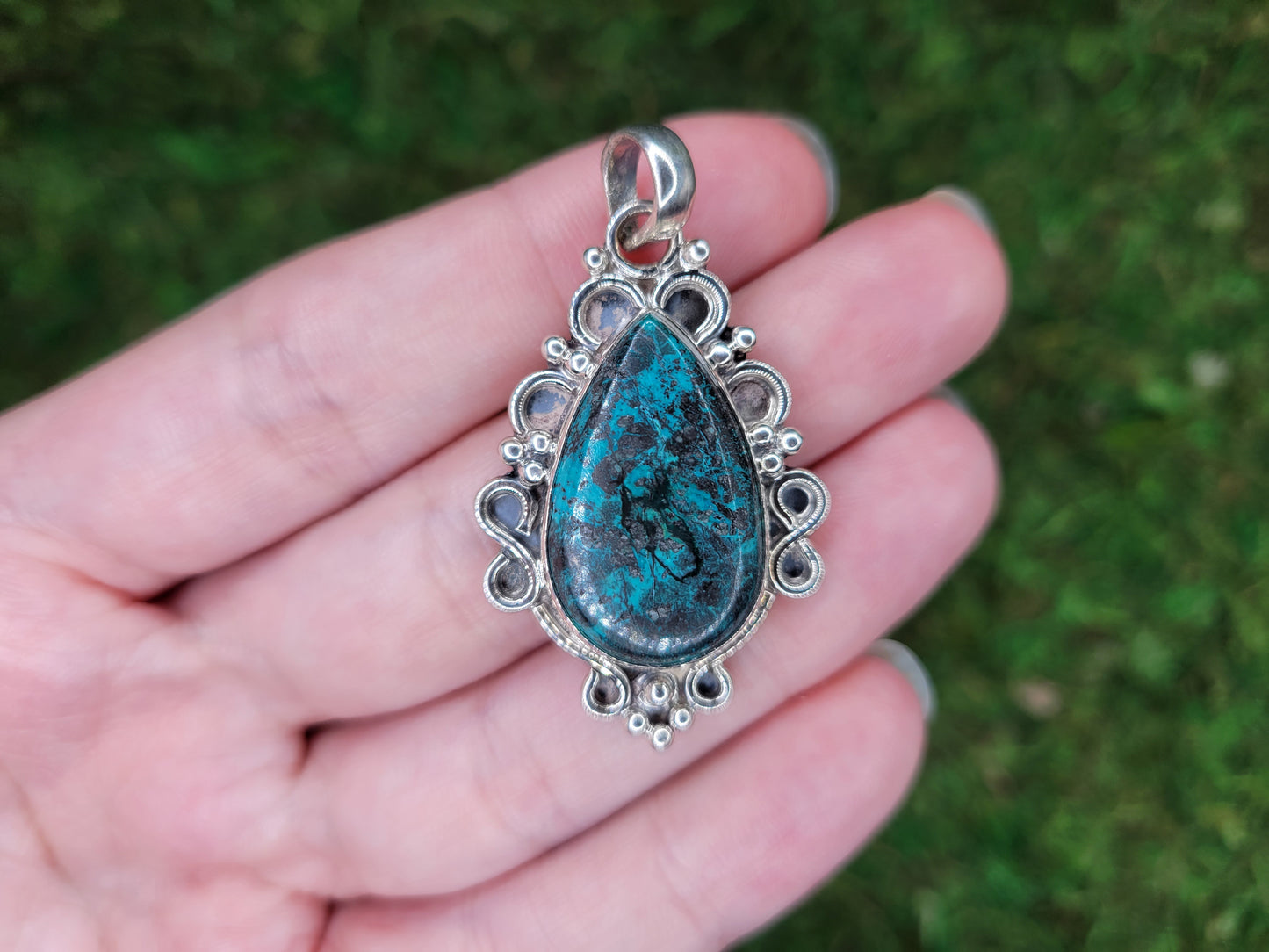 Shattuckite Pendant