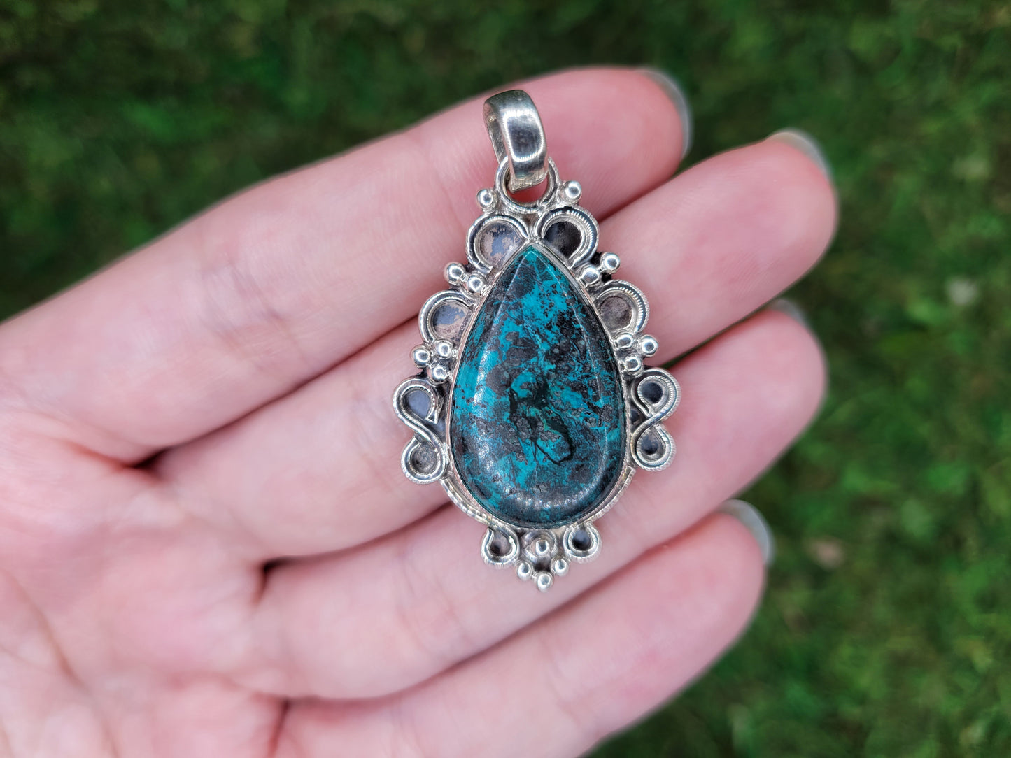 Shattuckite Pendant
