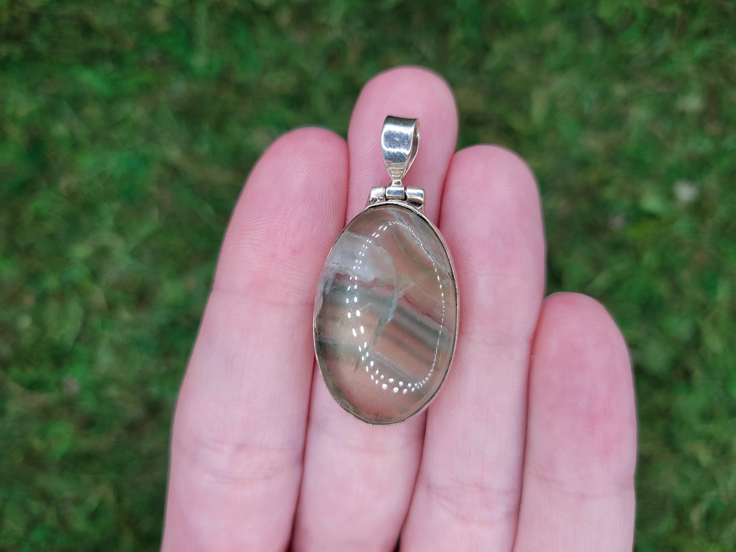 Rainbow Fluorite Pendant