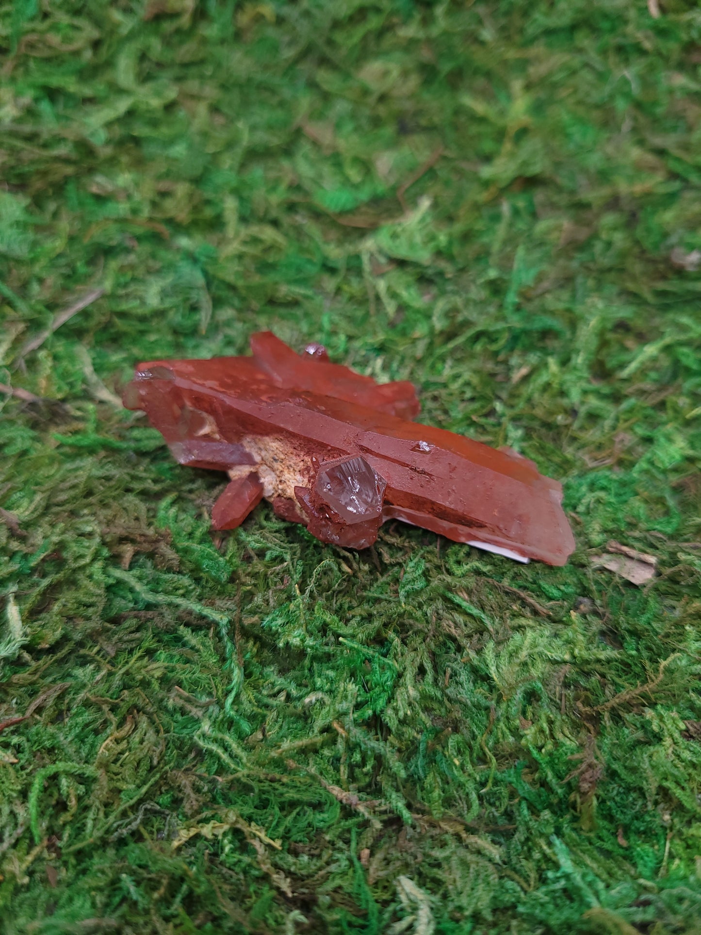 Red Hematoid Quartz Cluster