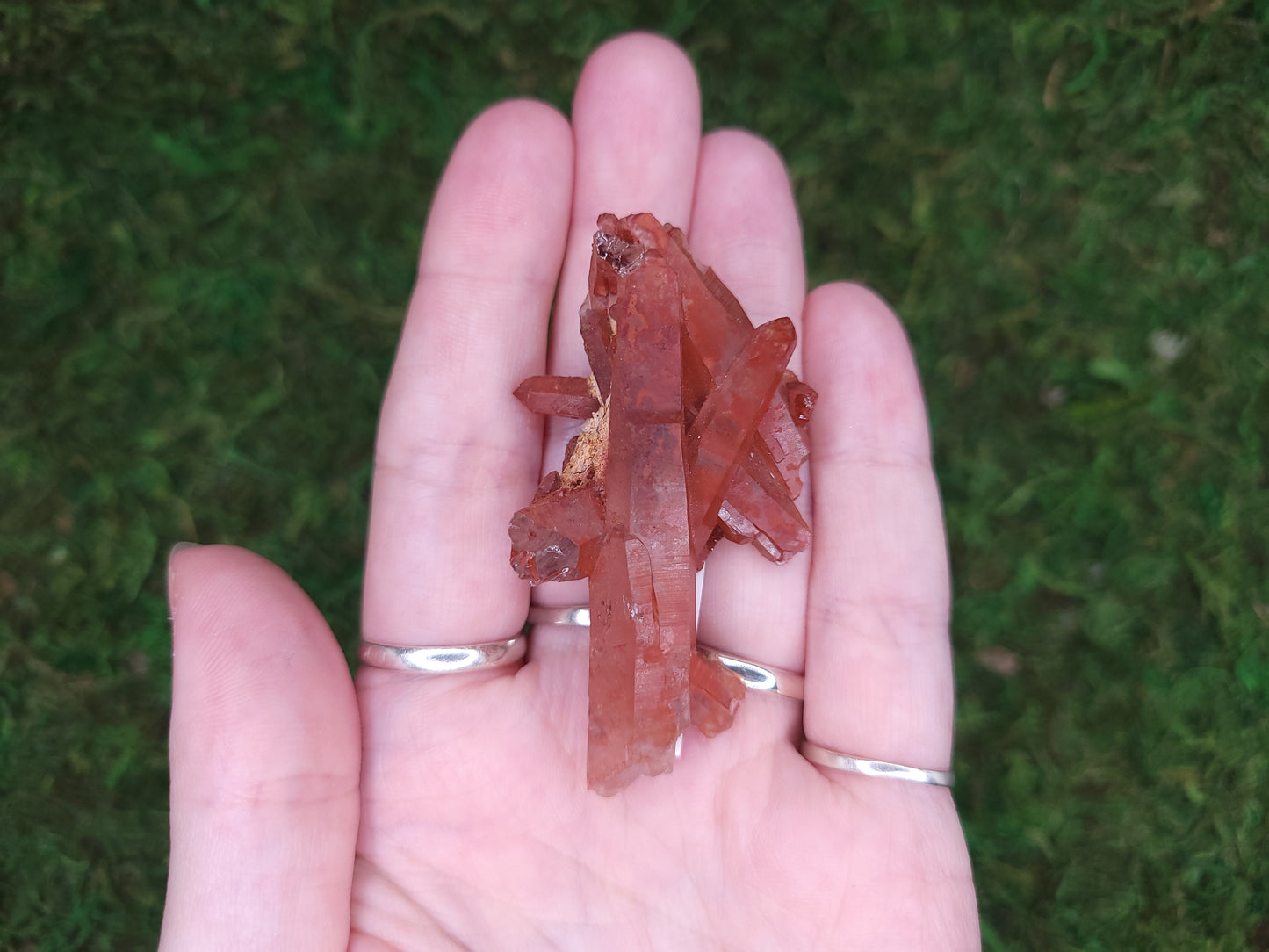 Red Hematoid Quartz Cluster