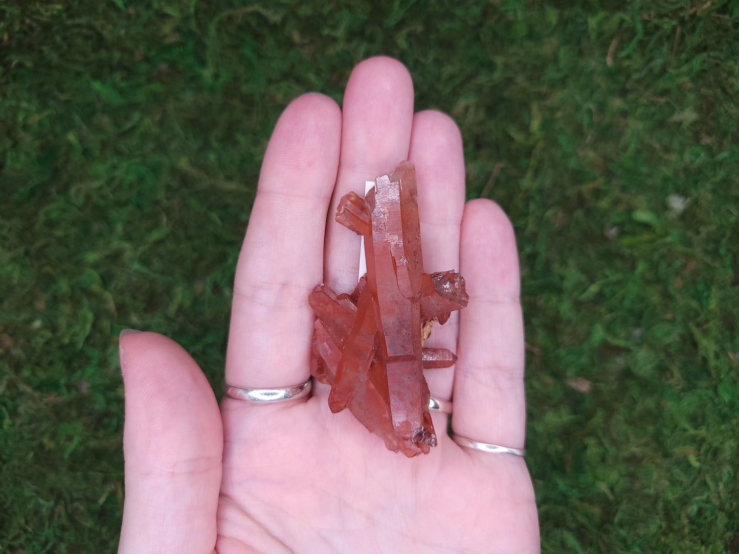 Red Hematoid Quartz Cluster