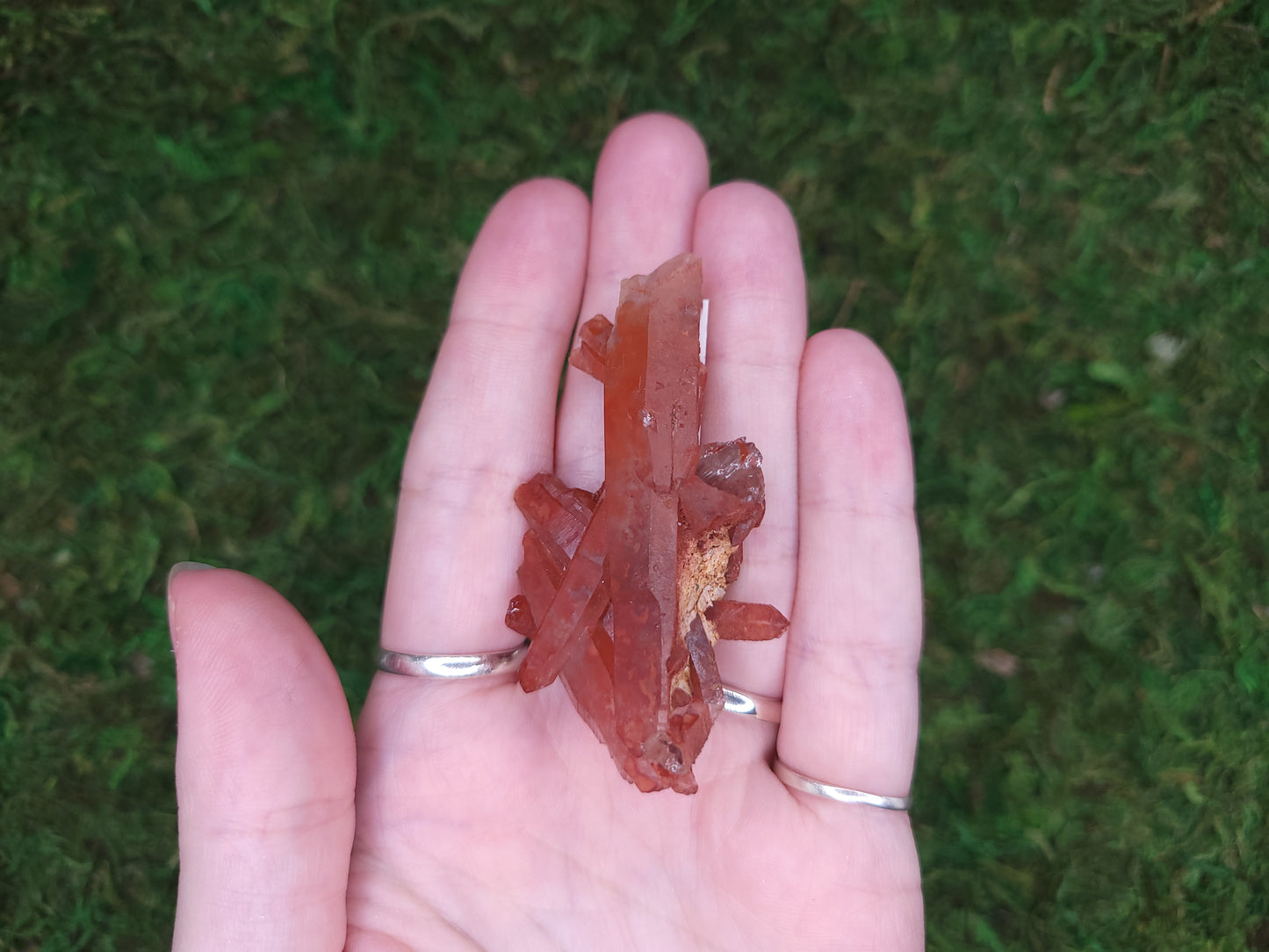 Red Hematoid Quartz Cluster