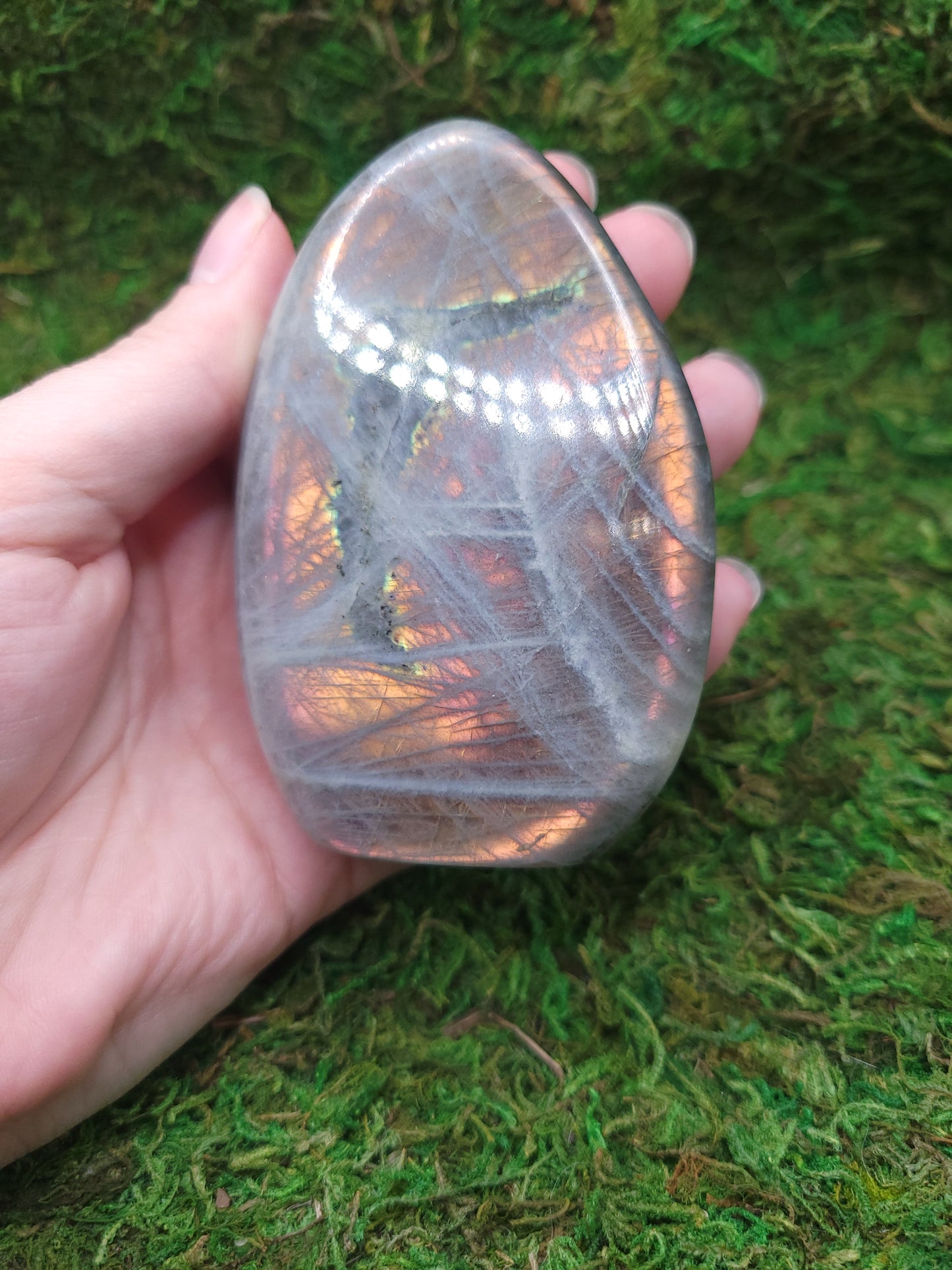 Labradorite Freeform - Pink/Orange