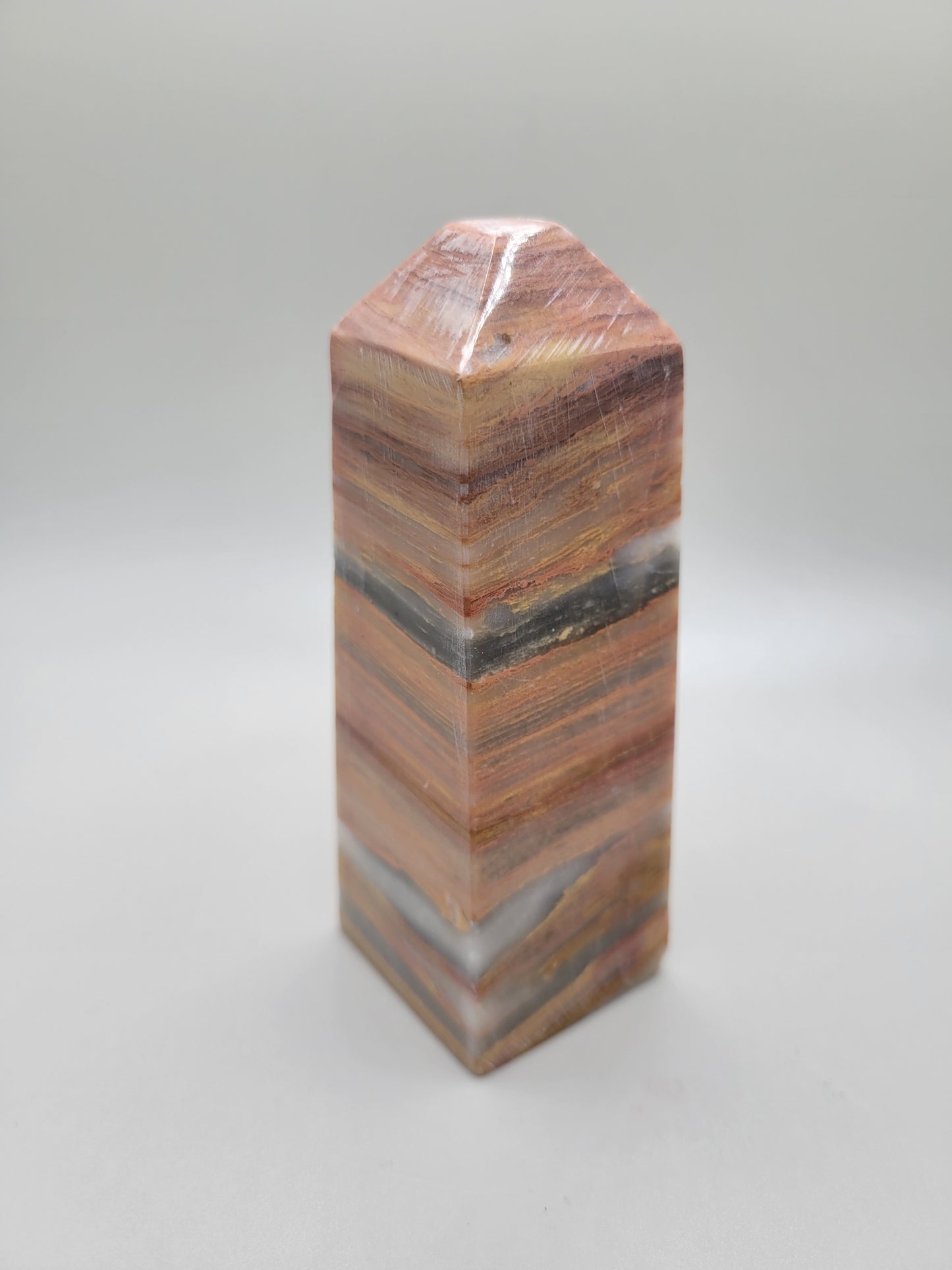 Green Banded Onyx Tower