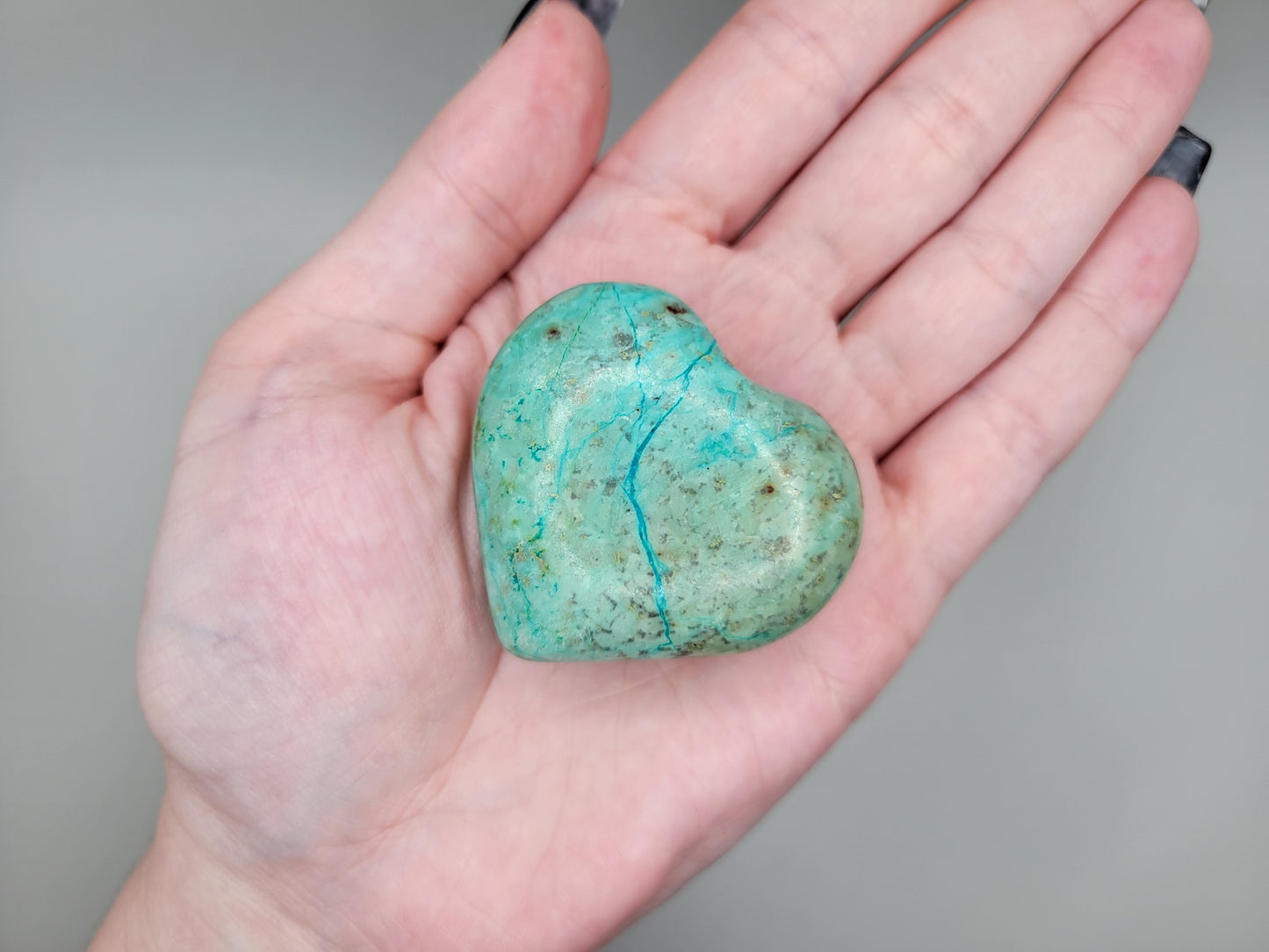 Chrysocolla Hearts