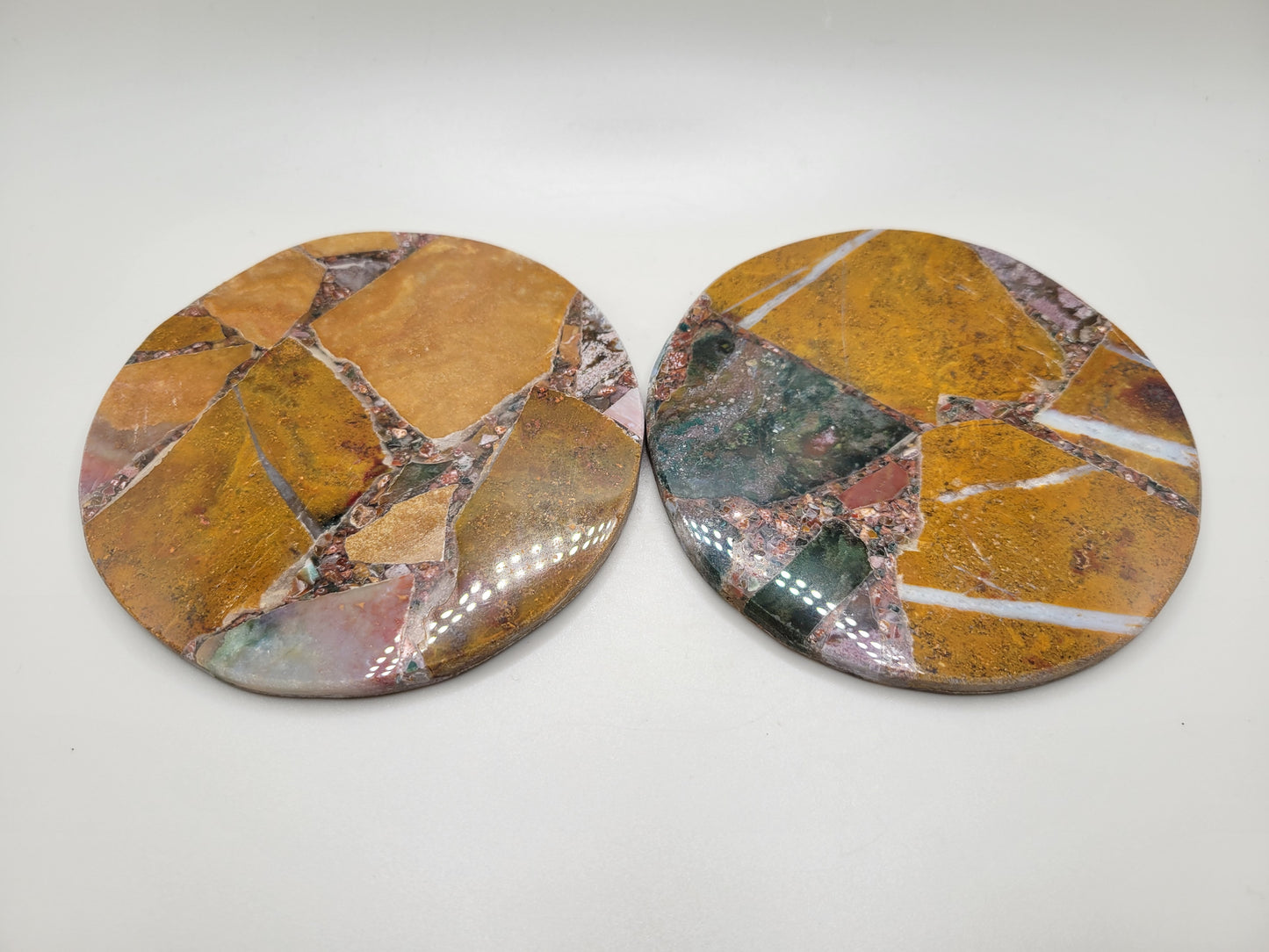 Ocean Jasper & Resin Coasters