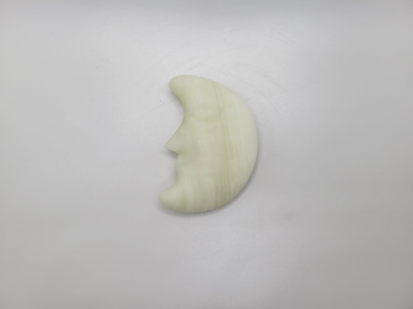 Green Calcite Moon