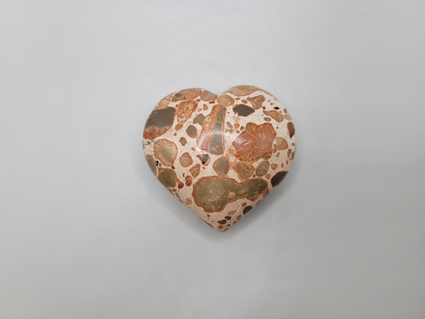 Leopard Skin Jasper Heart