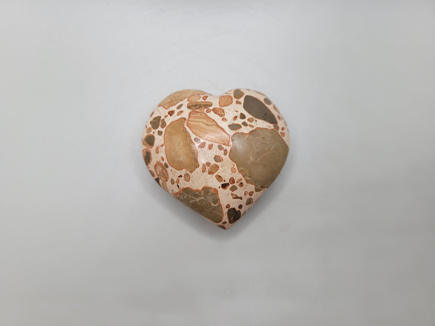 Leopard Skin Jasper Heart