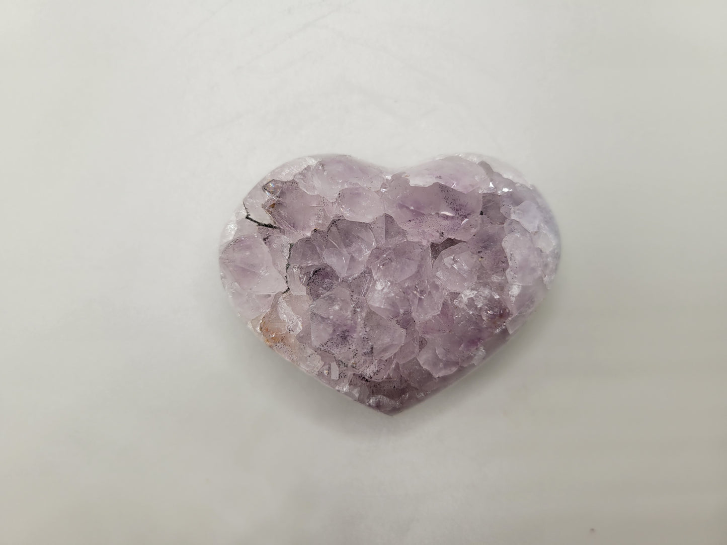 Amethyst Drusy Heart