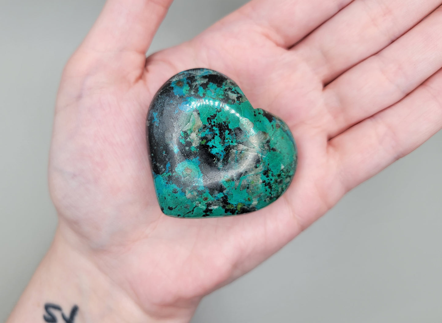 Chrysocolla Hearts