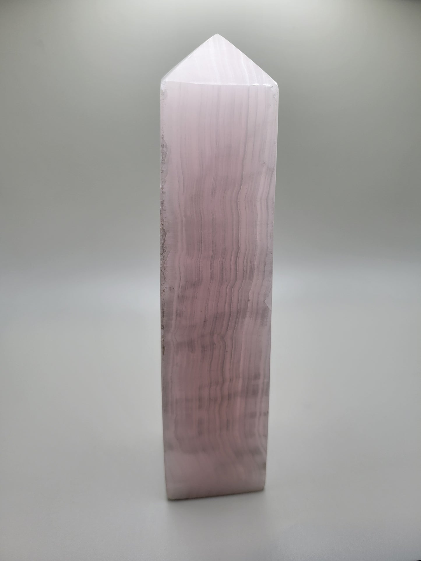 Pink Mangano Calcite Tower