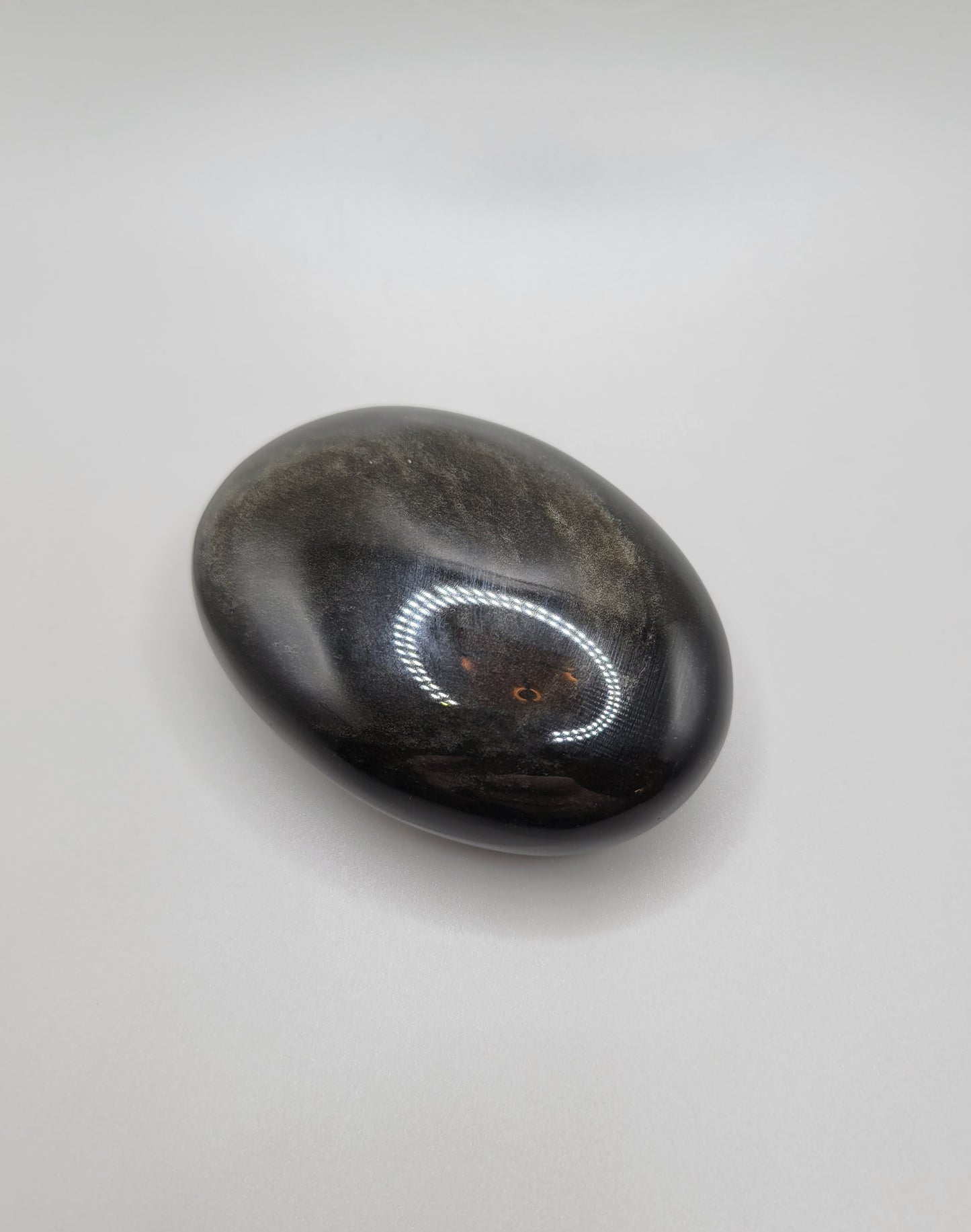 Gold Sheen Obsidian Palm Stone