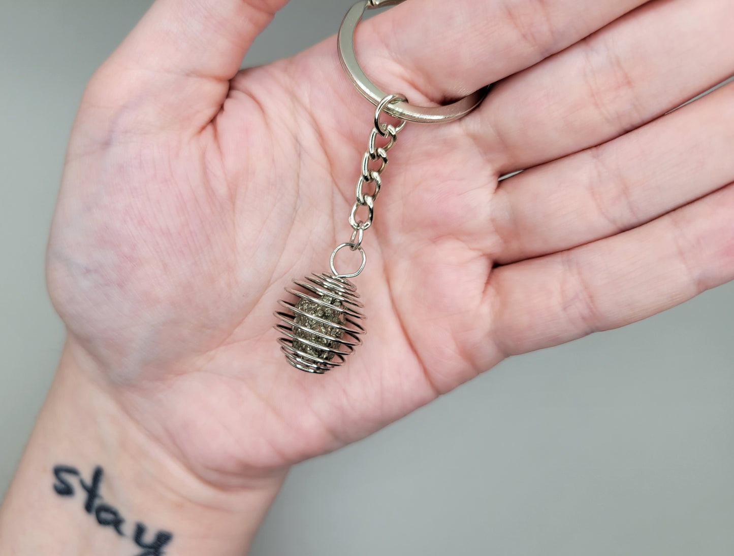 Pyrite Keychain
