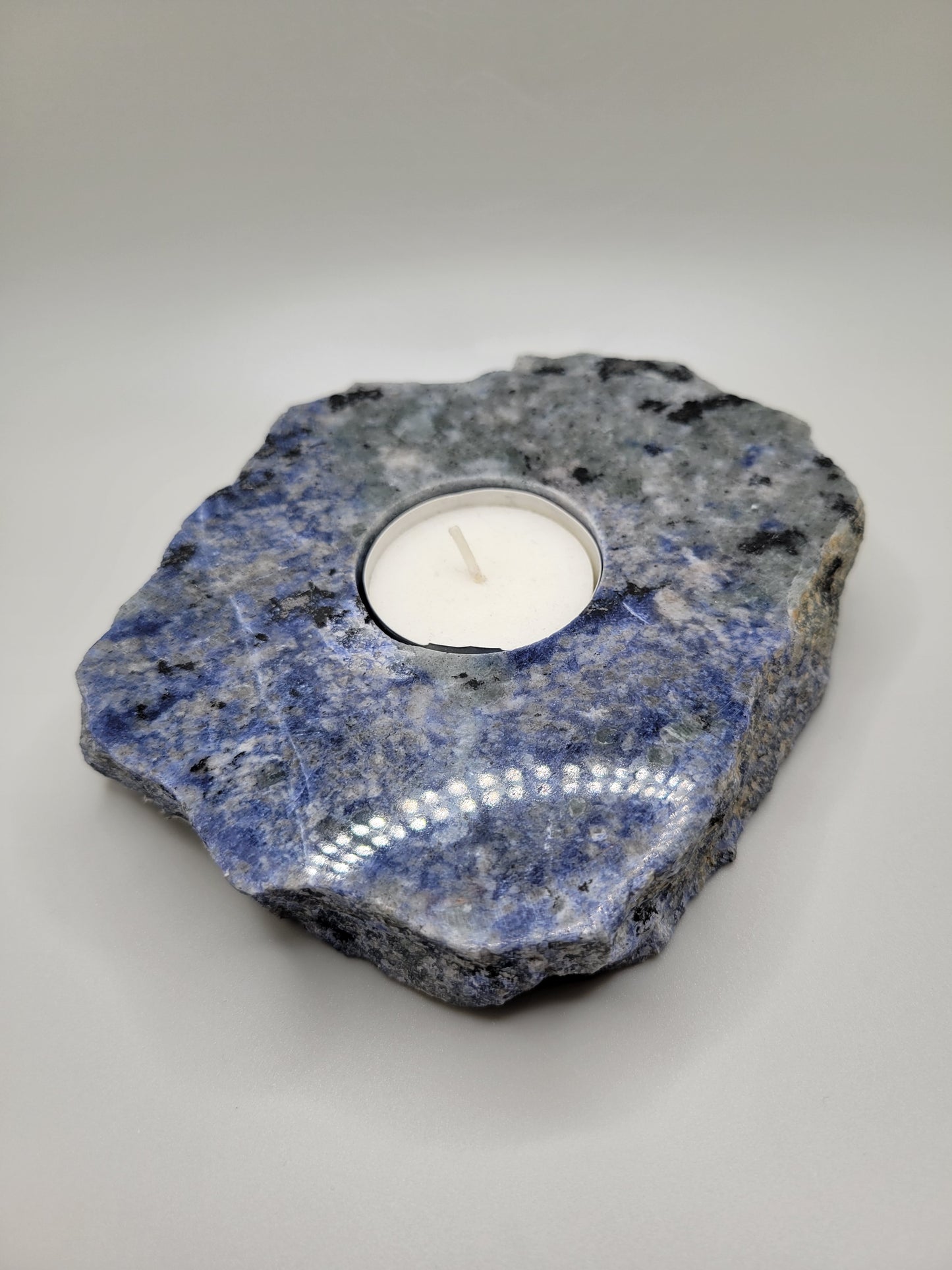 Sodalite Candle Holder