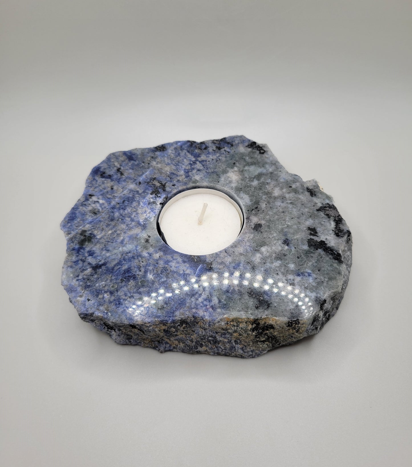 Sodalite Candle Holder