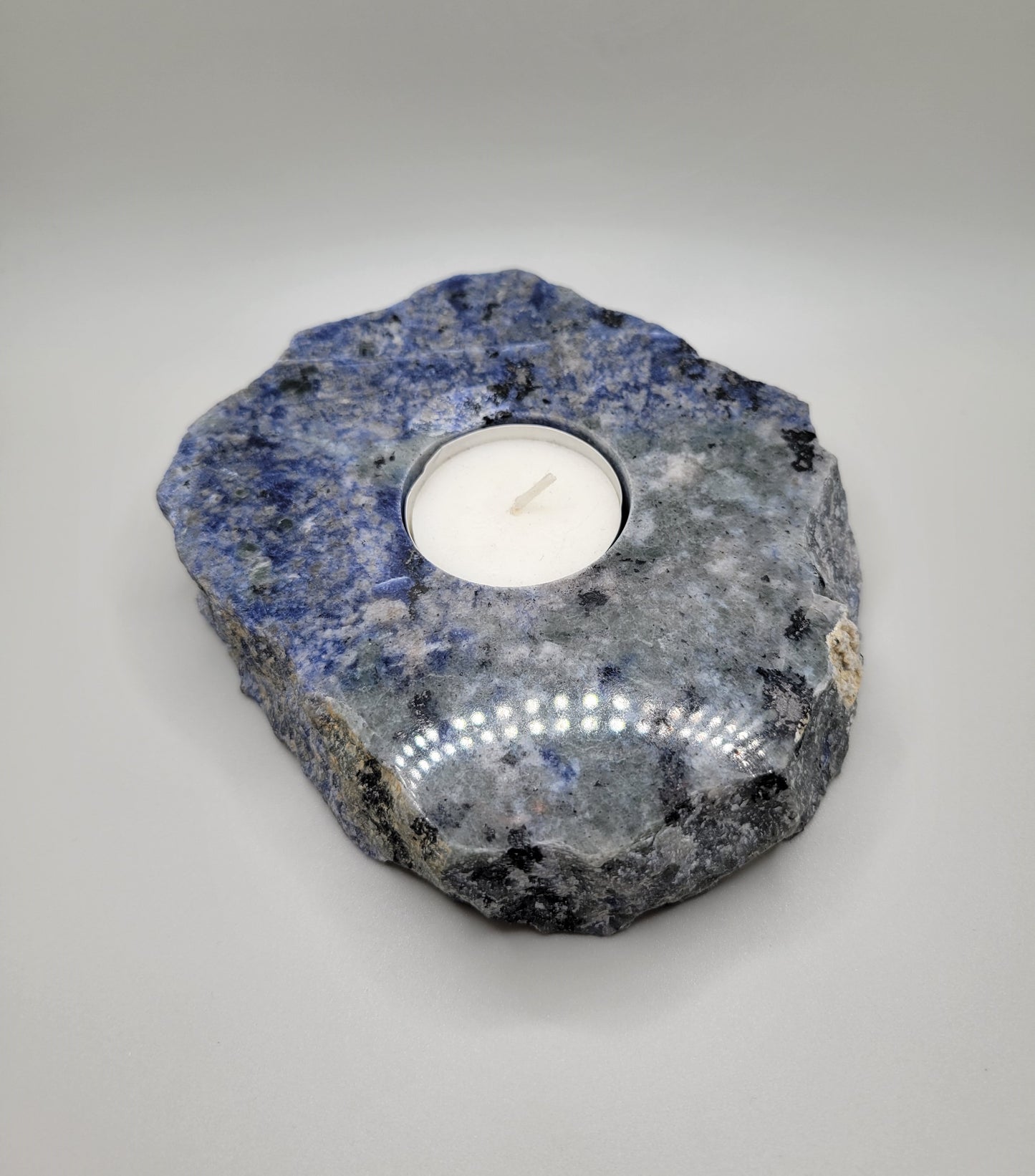 Sodalite Candle Holder