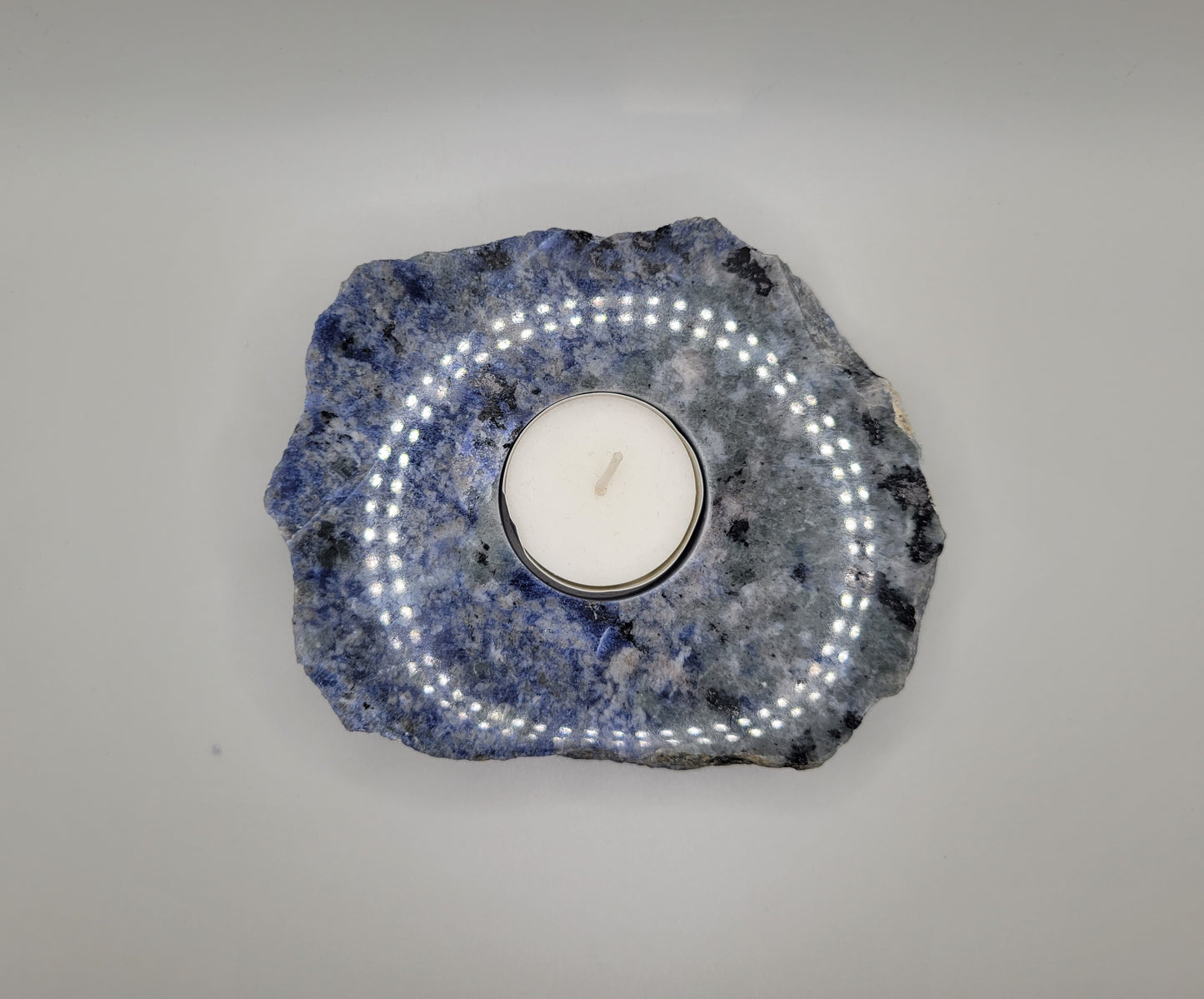 Sodalite Candle Holder