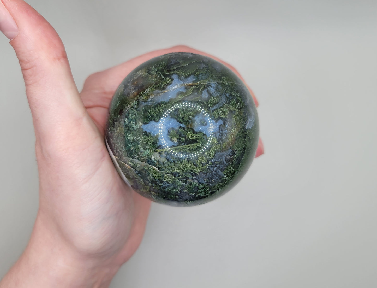 Moss Agate Sphere E