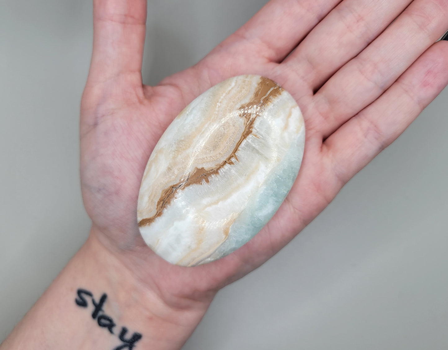 Caribbean Calcite Palm Stones