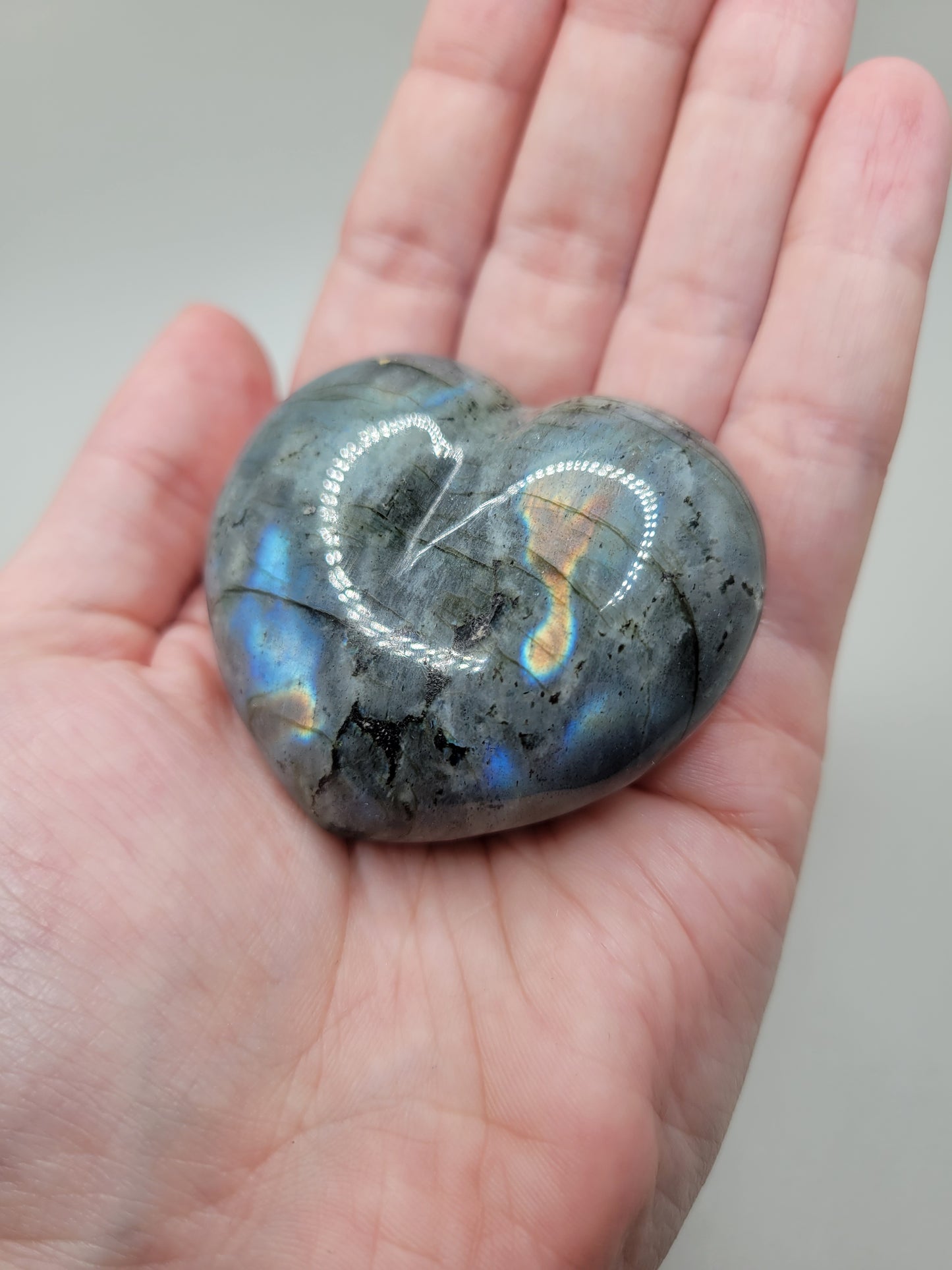 Labradorite Heart B