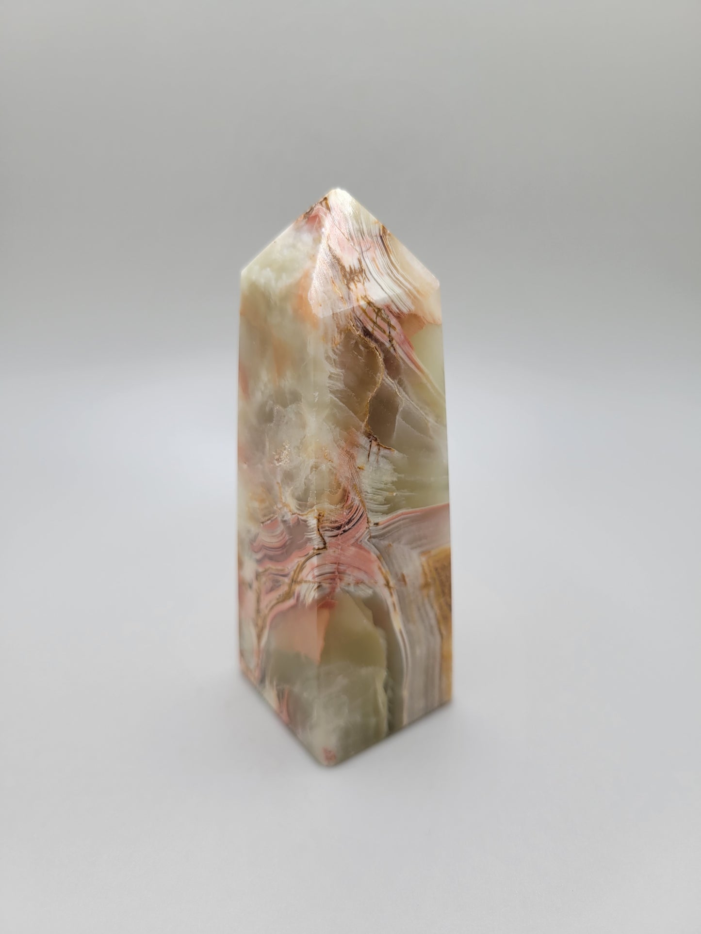 Green Banded Onyx Tower