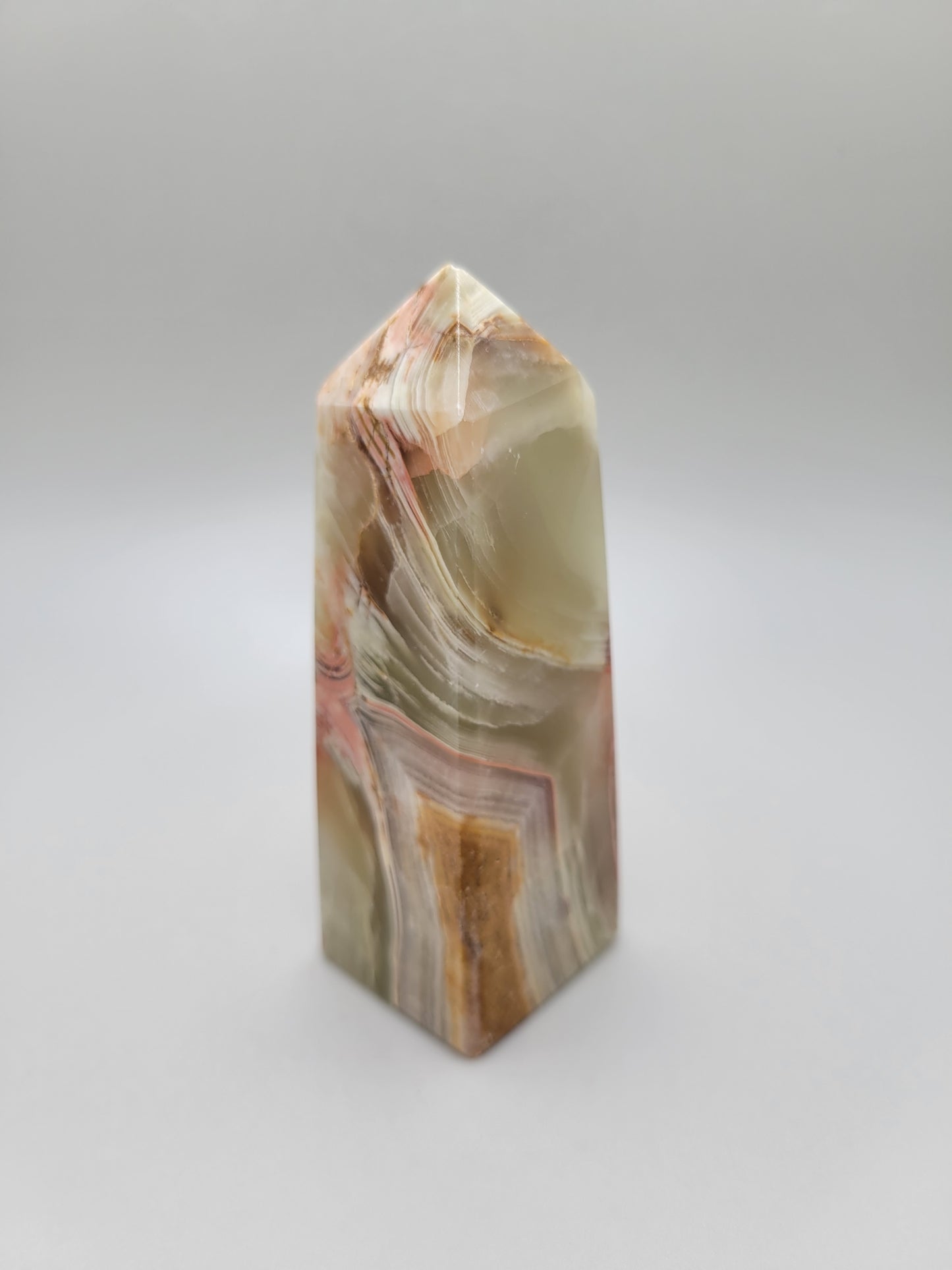 Green Banded Onyx Tower