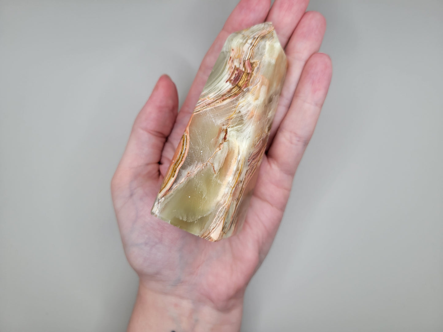 Green Banded Onyx Tower