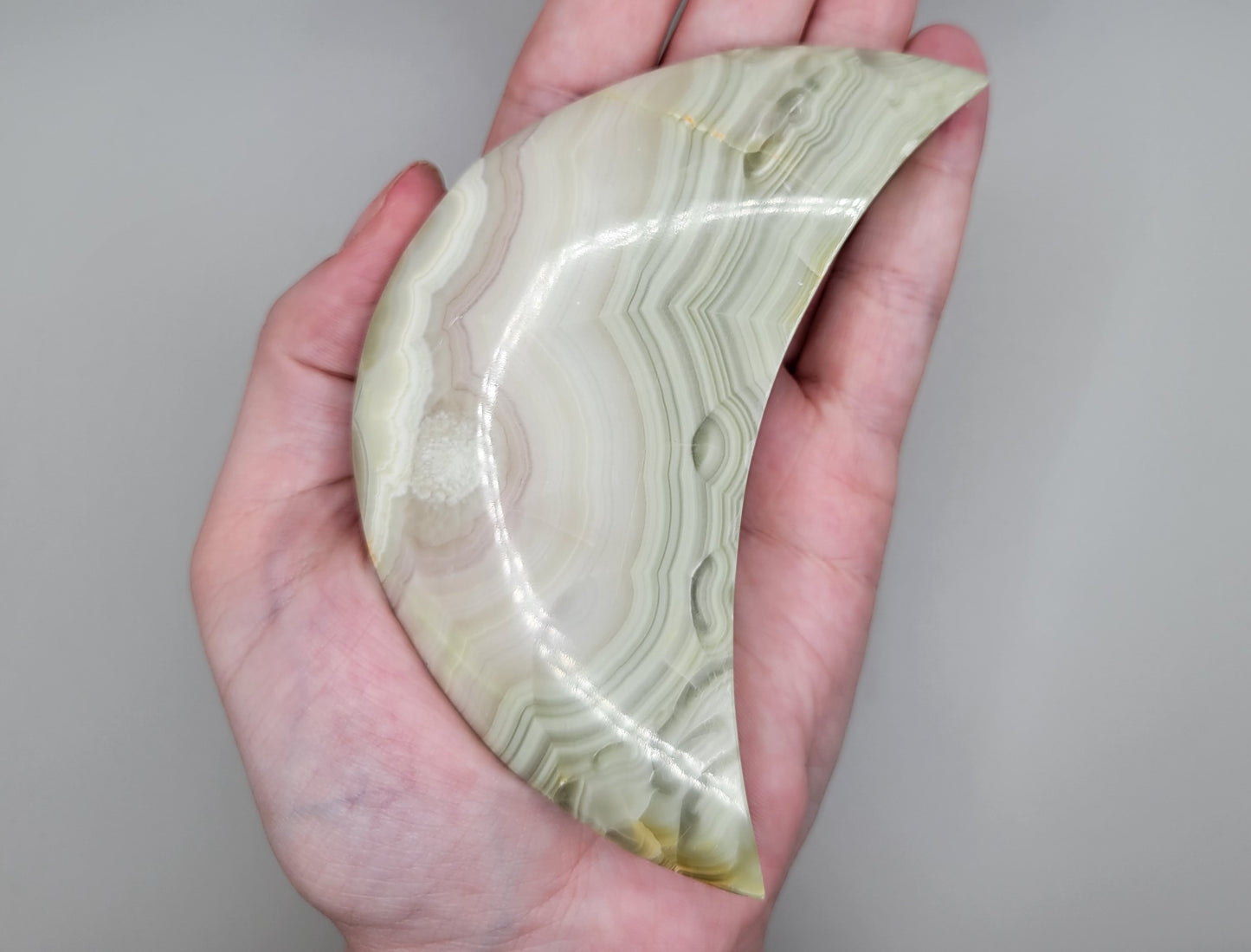 Green Banded Onyx Moon