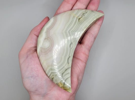 Green Banded Onyx Moon