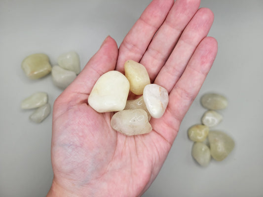 Sulfur Quartz Tumbles