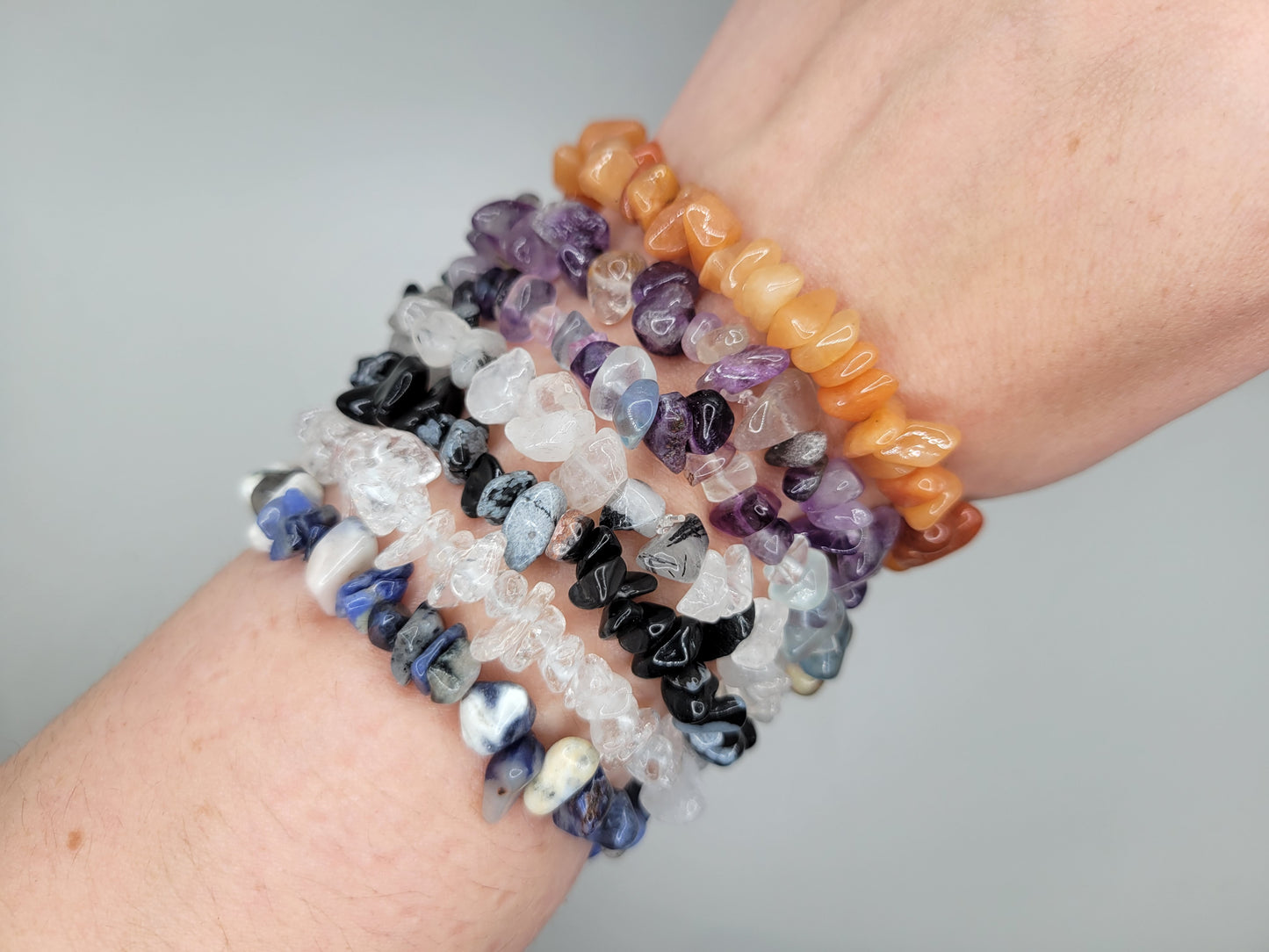 Crystal Chip Bracelets
