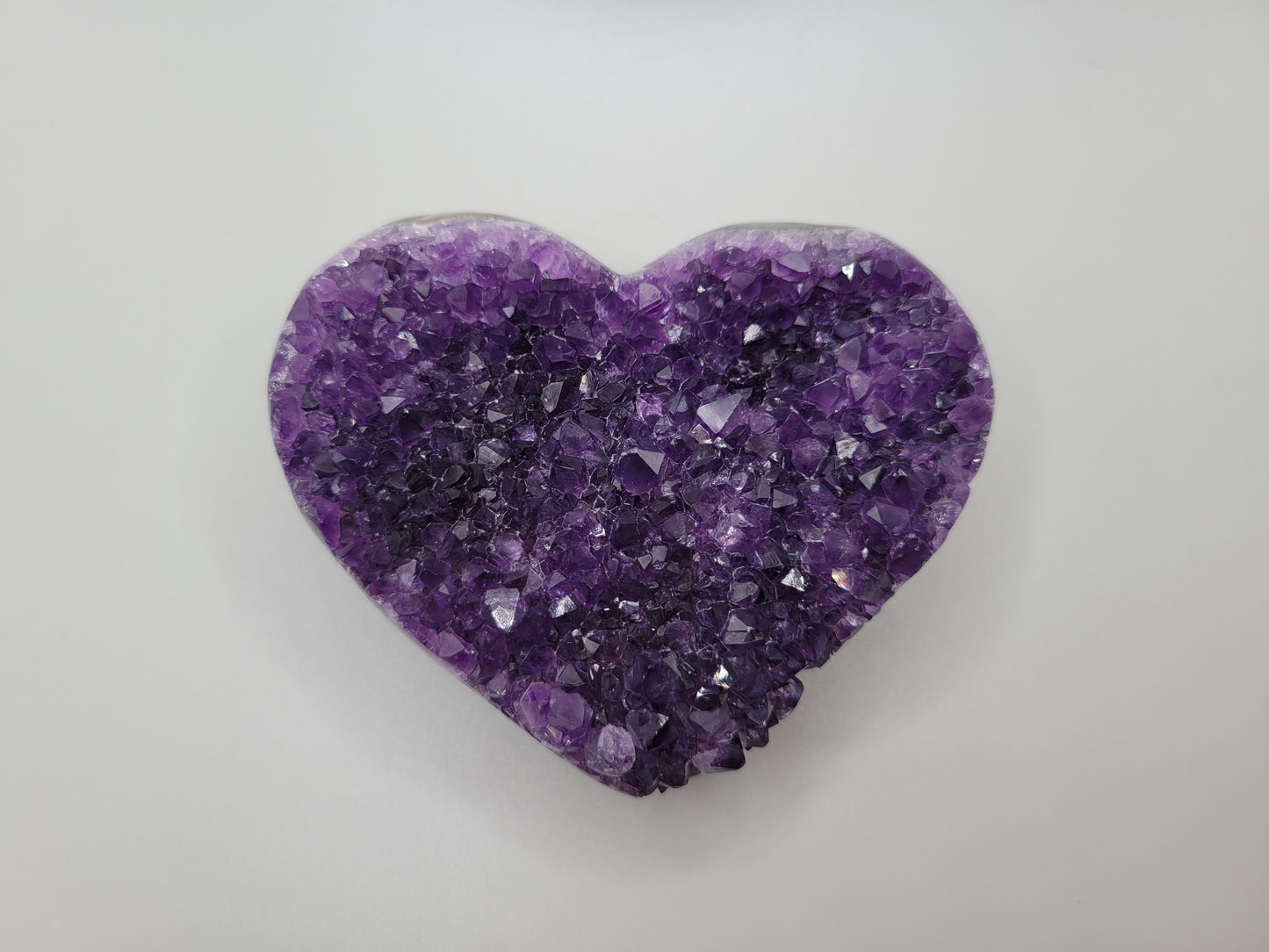 Amethyst Drusy Heart