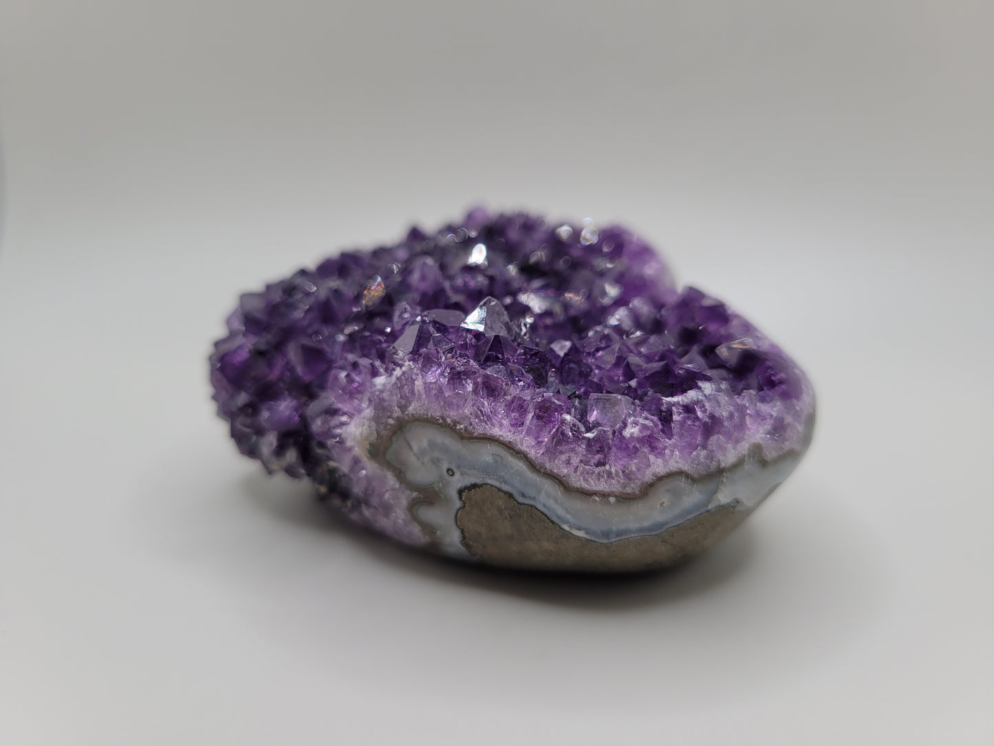 Amethyst Drusy Heart