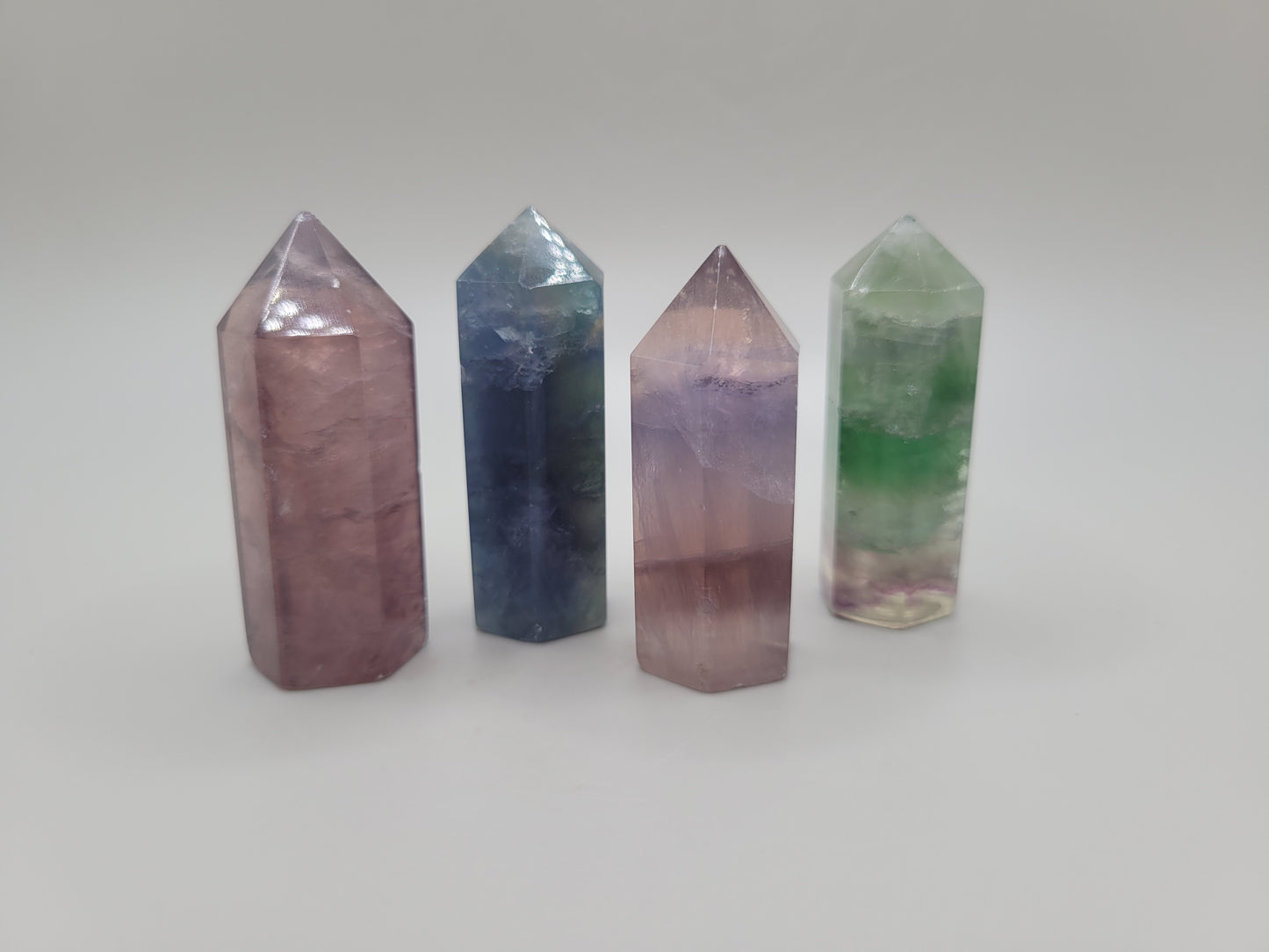 Rainbow Fluorite Points